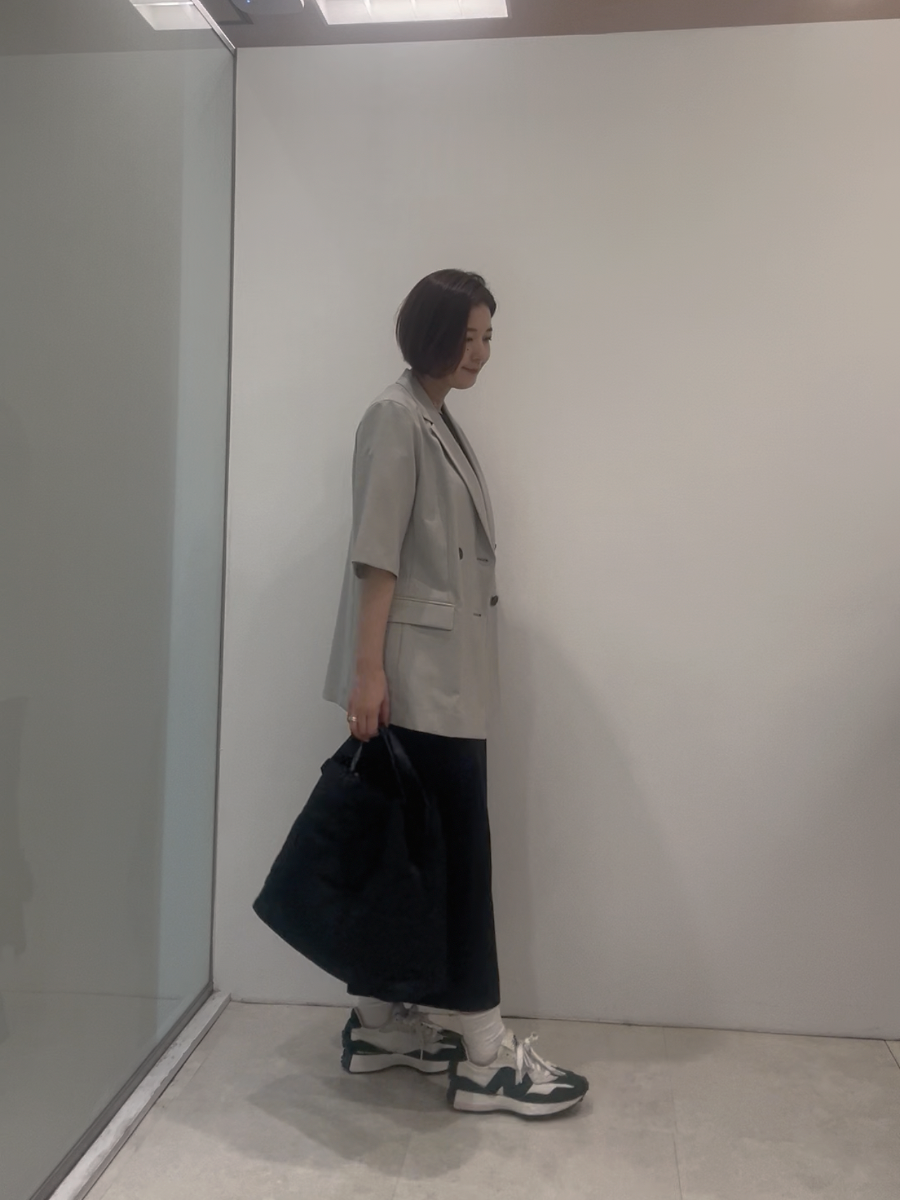 まどかさんの「UNTITLED｜【接触冷感/UVカット/遮熱/抗菌防臭】ライトプレーティングワンピース」を使ったコーディネート