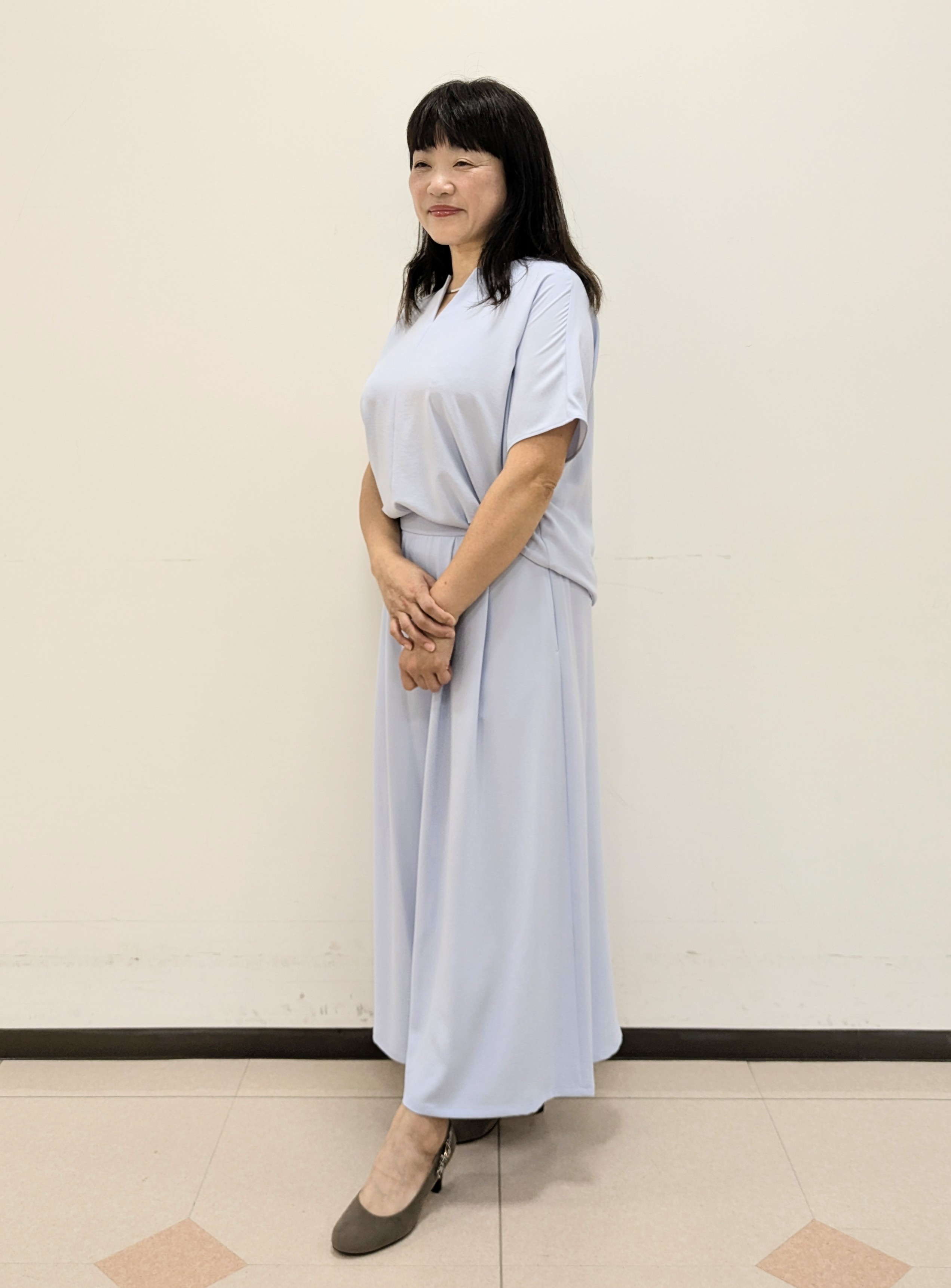 ともさんの「UNTITLED｜◆【追加/ステンレス】カーヴィプレートショートネックレス」を使ったコーディネート