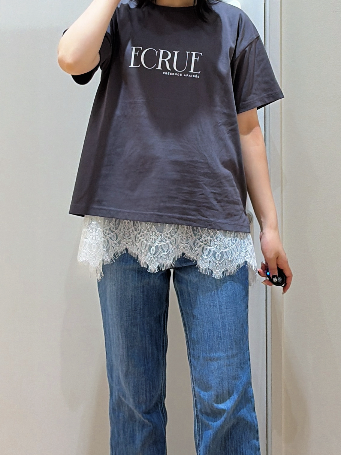 kanonさんの「grove｜【遮熱／吸水速乾／UVカット】ベーシックロゴTシャツ」を使ったコーディネート