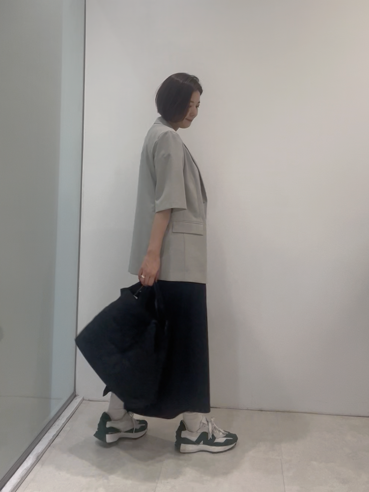 まどかさんの「UNTITLED｜【接触冷感/UVカット/遮熱/抗菌防臭】ライトプレーティングワンピース」を使ったコーディネート