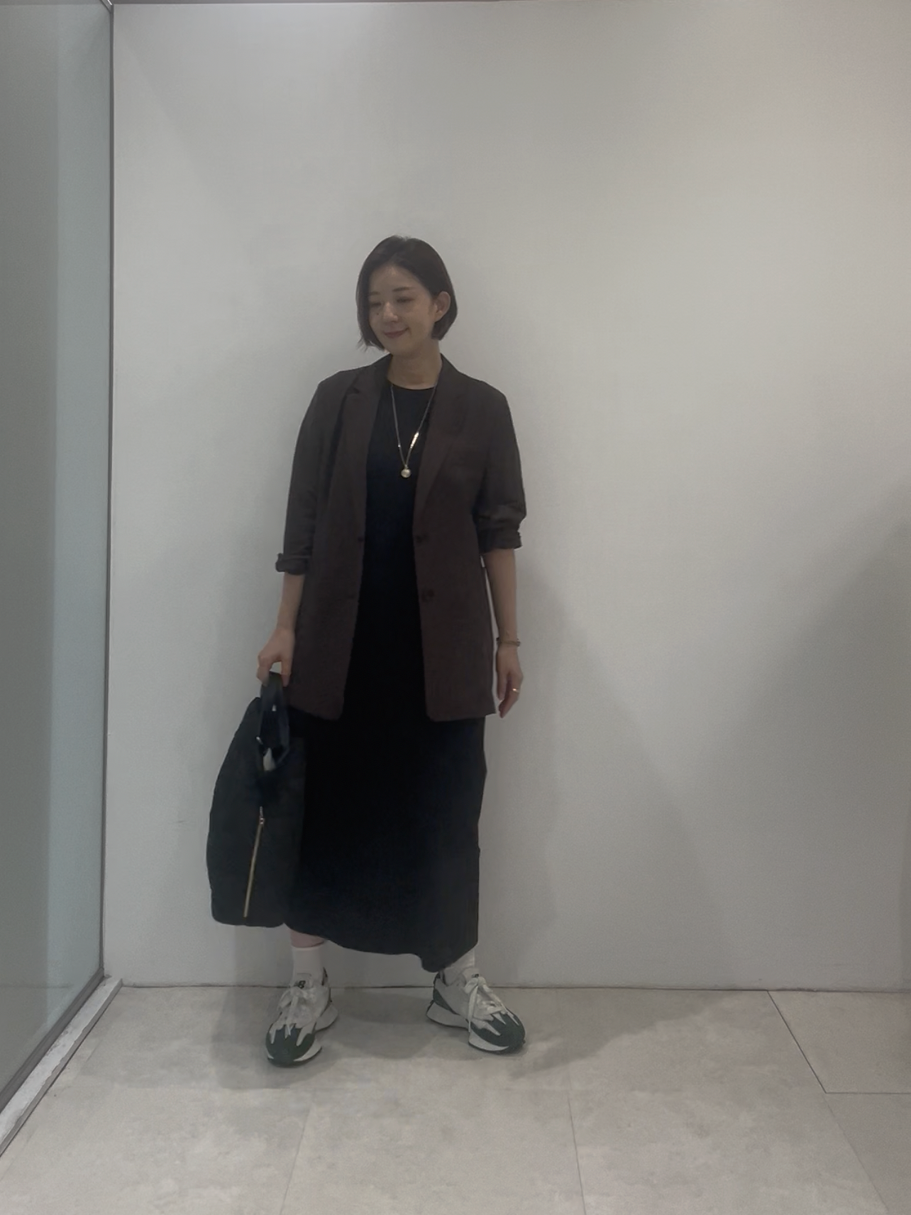 まどかさんの「UNTITLED｜【接触冷感/UVカット/遮熱/抗菌防臭】ライトプレーティングワンピース」を使ったコーディネート