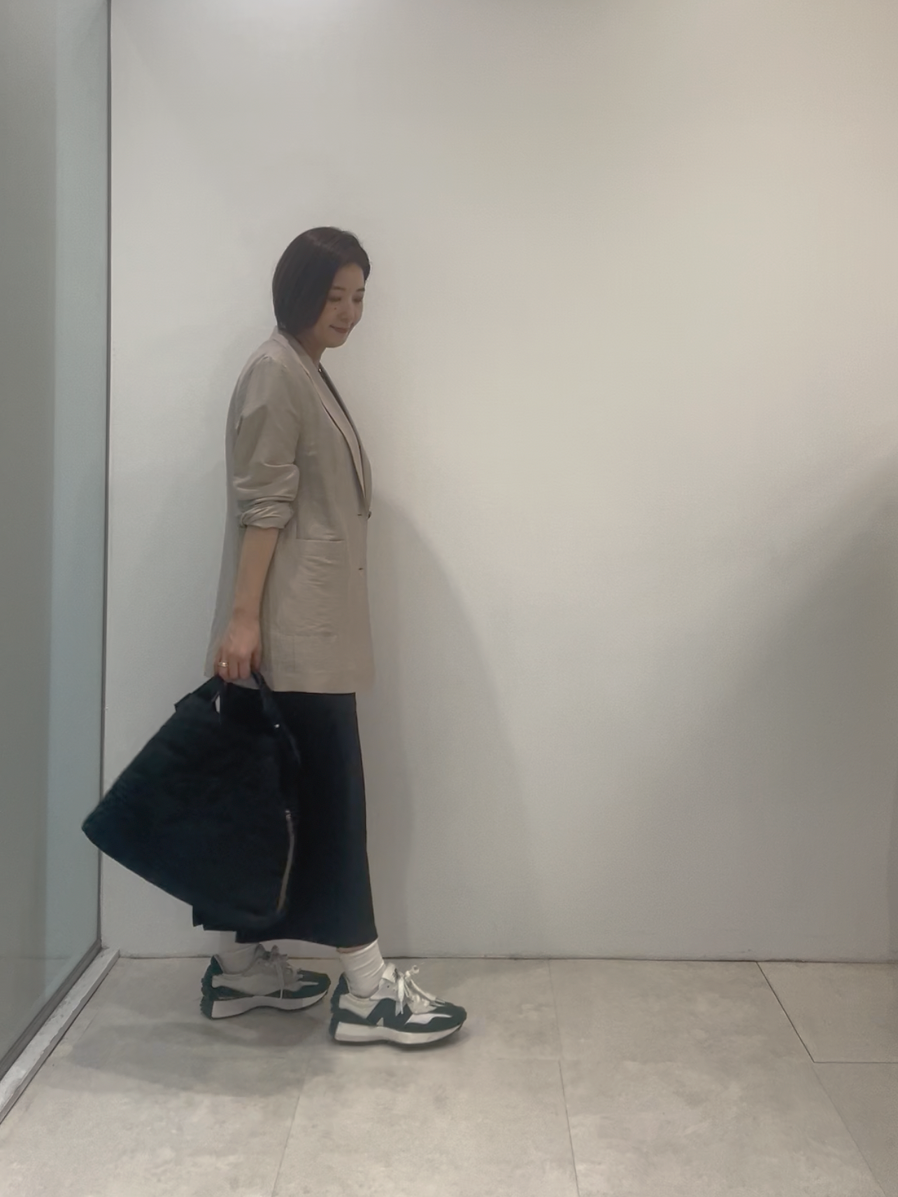 まどかさんの「UNTITLED｜【接触冷感/UVカット/遮熱/抗菌防臭】ライトプレーティングワンピース」を使ったコーディネート