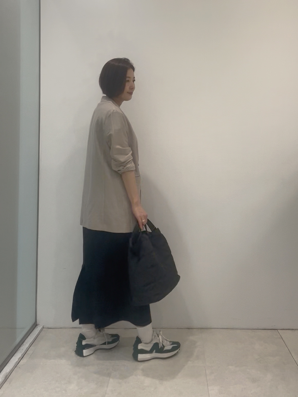 まどかさんの「UNTITLED｜【接触冷感/UVカット/遮熱/抗菌防臭】ライトプレーティングワンピース」を使ったコーディネート