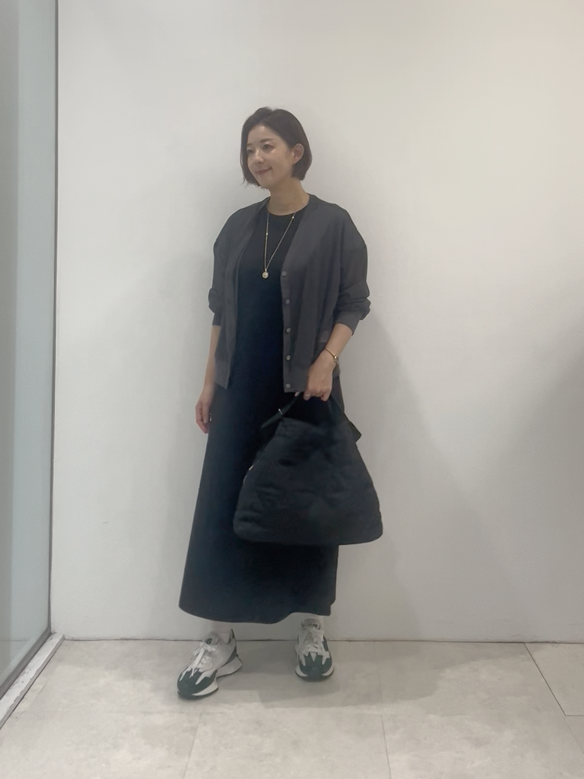 まどかさんの「UNTITLED｜【接触冷感/UVカット/遮熱/抗菌防臭】ライトプレーティングワンピース」を使ったコーディネート