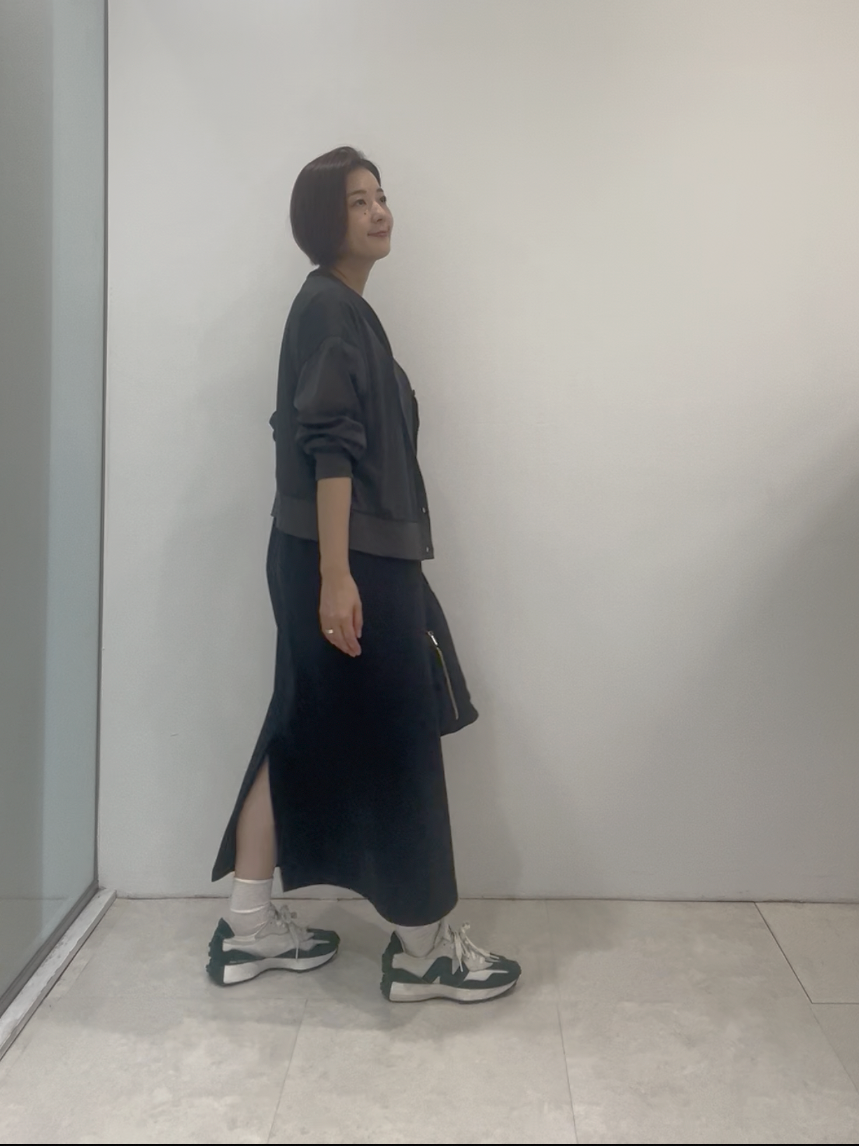 まどかさんの「UNTITLED｜【接触冷感/UVカット/遮熱/抗菌防臭】ライトプレーティングワンピース」を使ったコーディネート