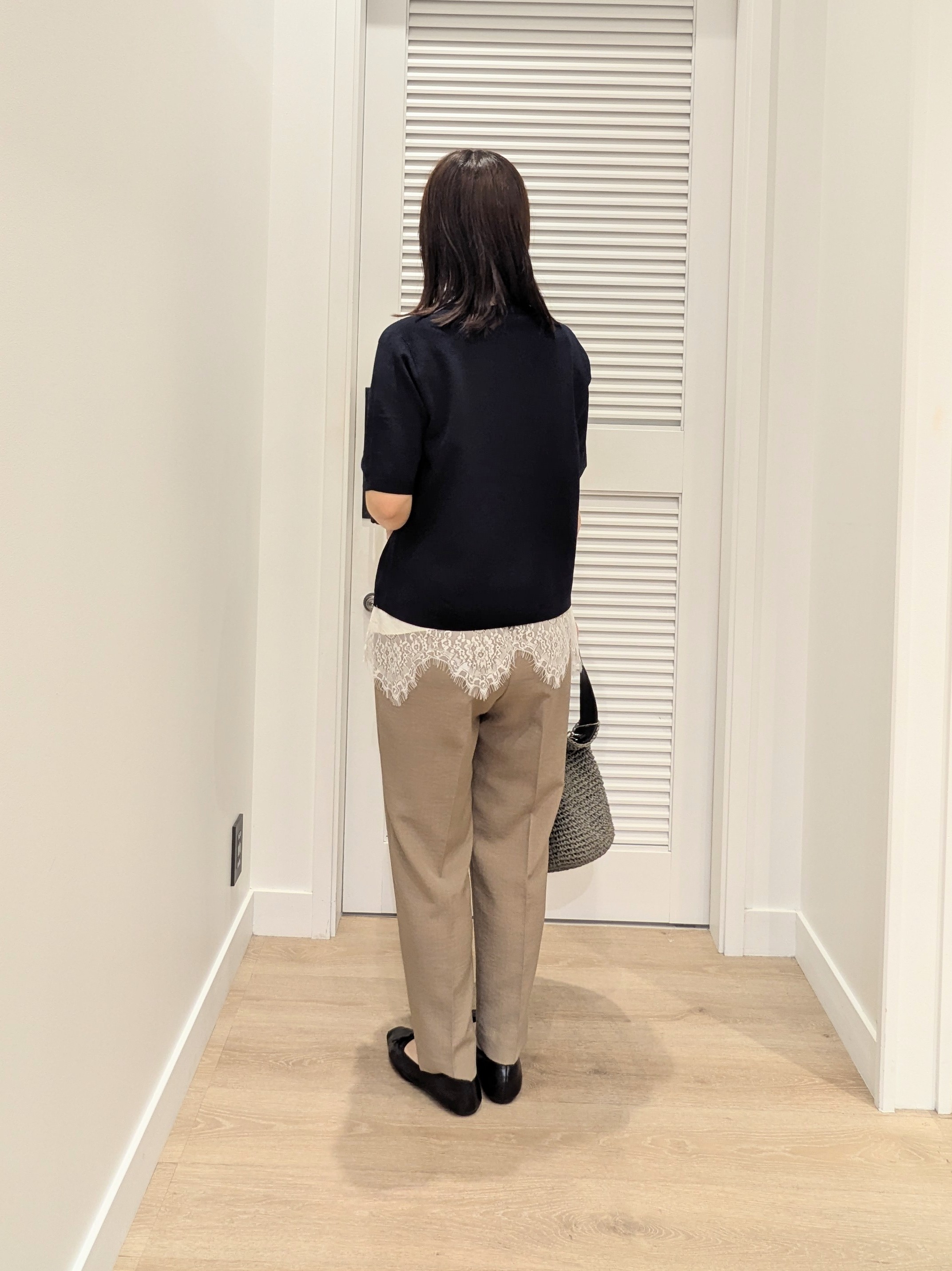 enさんの「Dessin｜ドライタッチ カノコニット」を使ったコーディネート