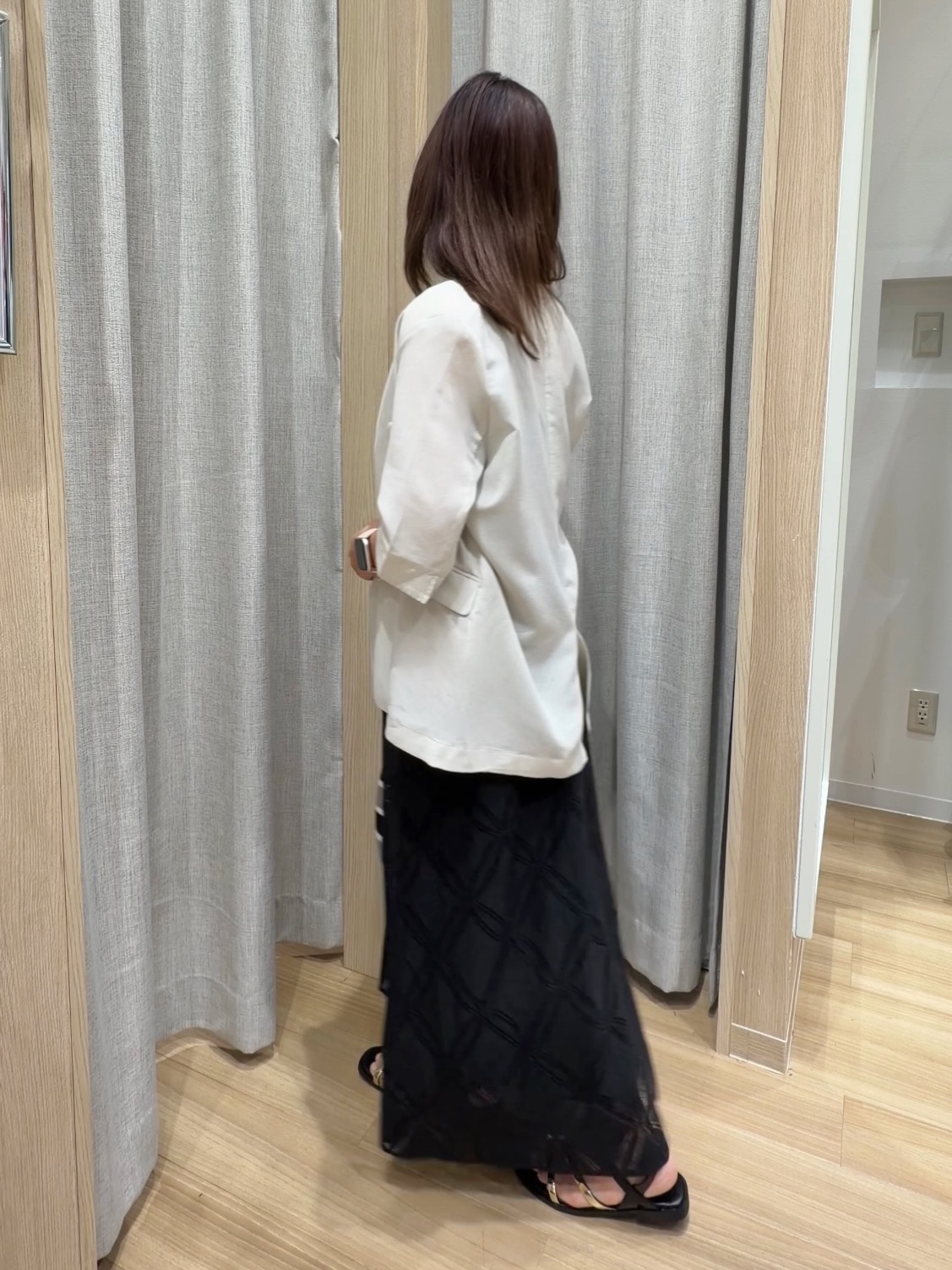Fumikaさんの「grove｜【洗える】レースキャミワンピース」を使ったコーディネート