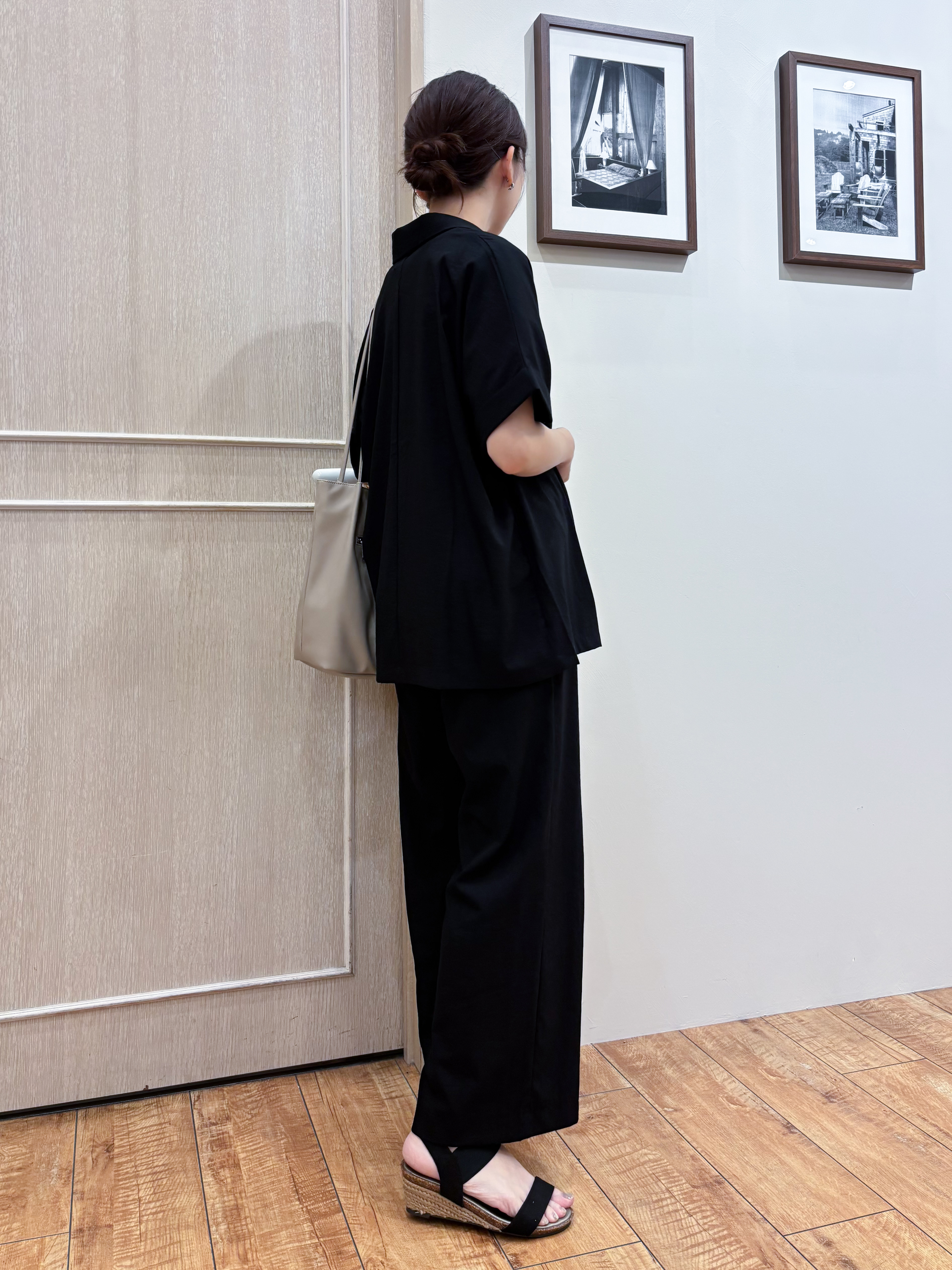 なみさんの「SHOO･LA･RUE｜【高レビュー/洗濯機可/セットアップ可】軽凛(かろりん) 半袖ジャケット」を使ったコーディネート