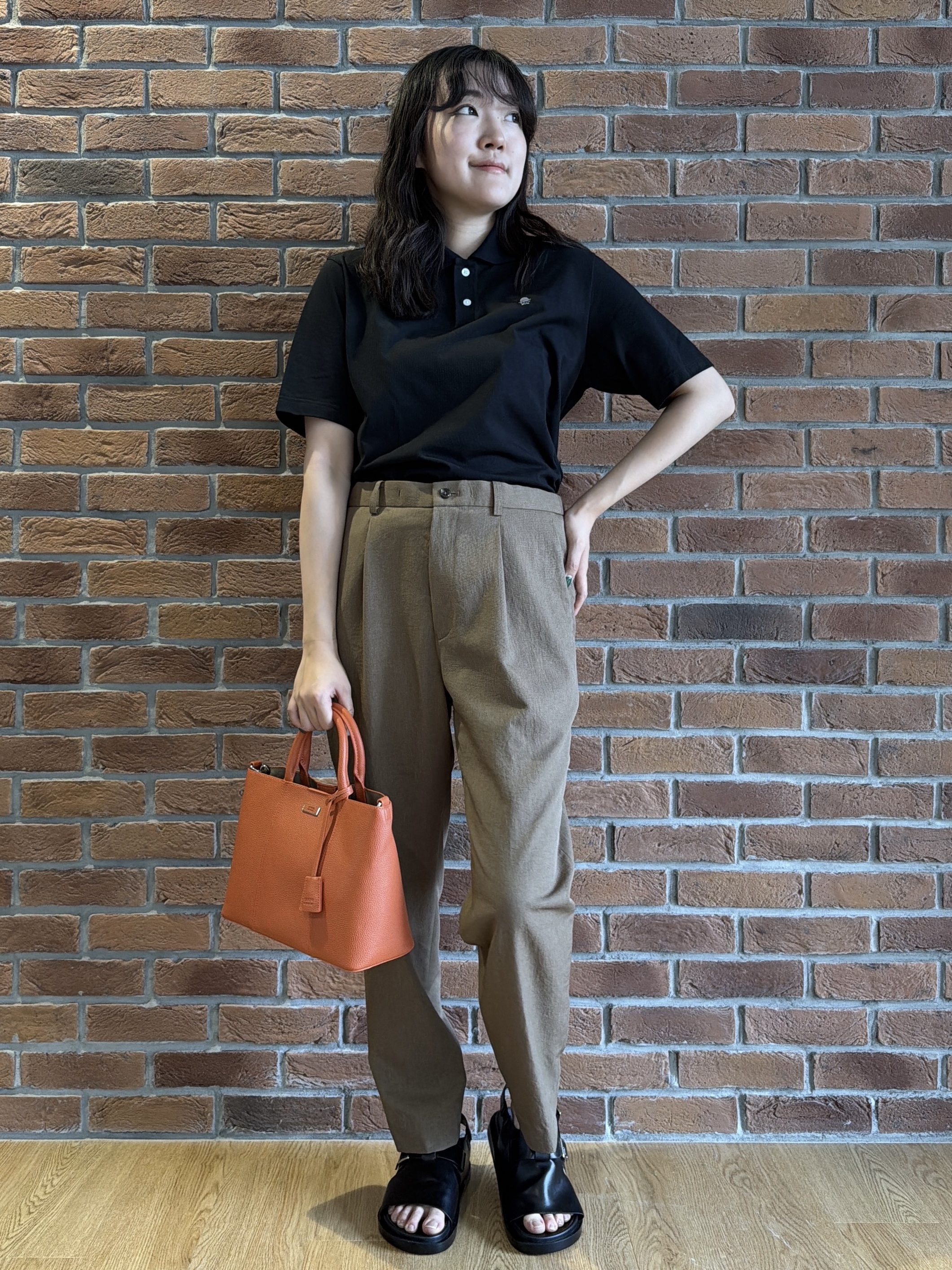 Akutagawaさんの「TAKEO KIKUCHI｜【接触冷感】アイスクリアコットン ワンポイント ポロシャツ」を使ったコーディネート