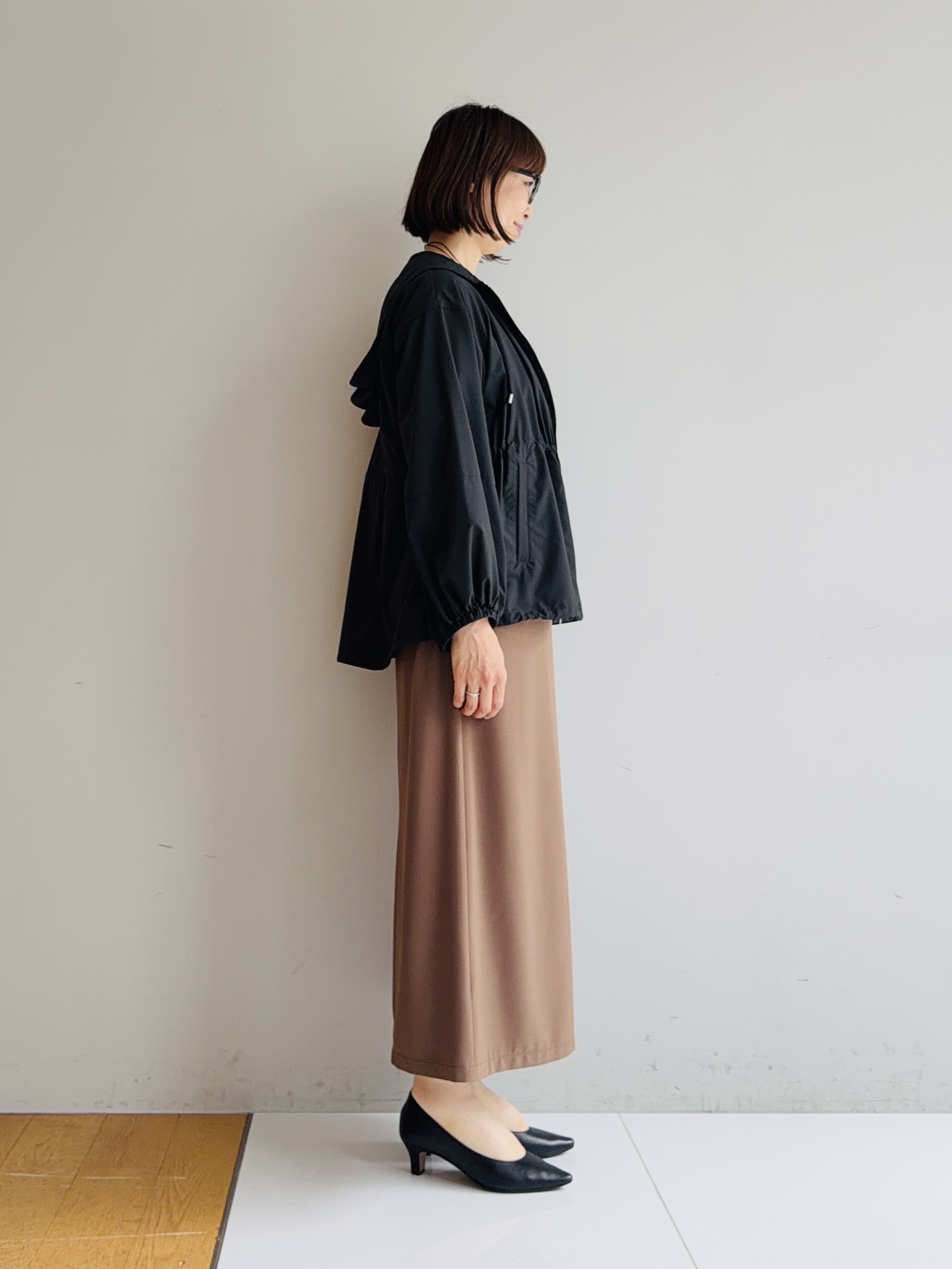 murayamaさんの「INDIVI｜【汗ジミ防止／褒められTシャツ】上品カジュアル！ドルマンTシャツ」を使ったコーディネート