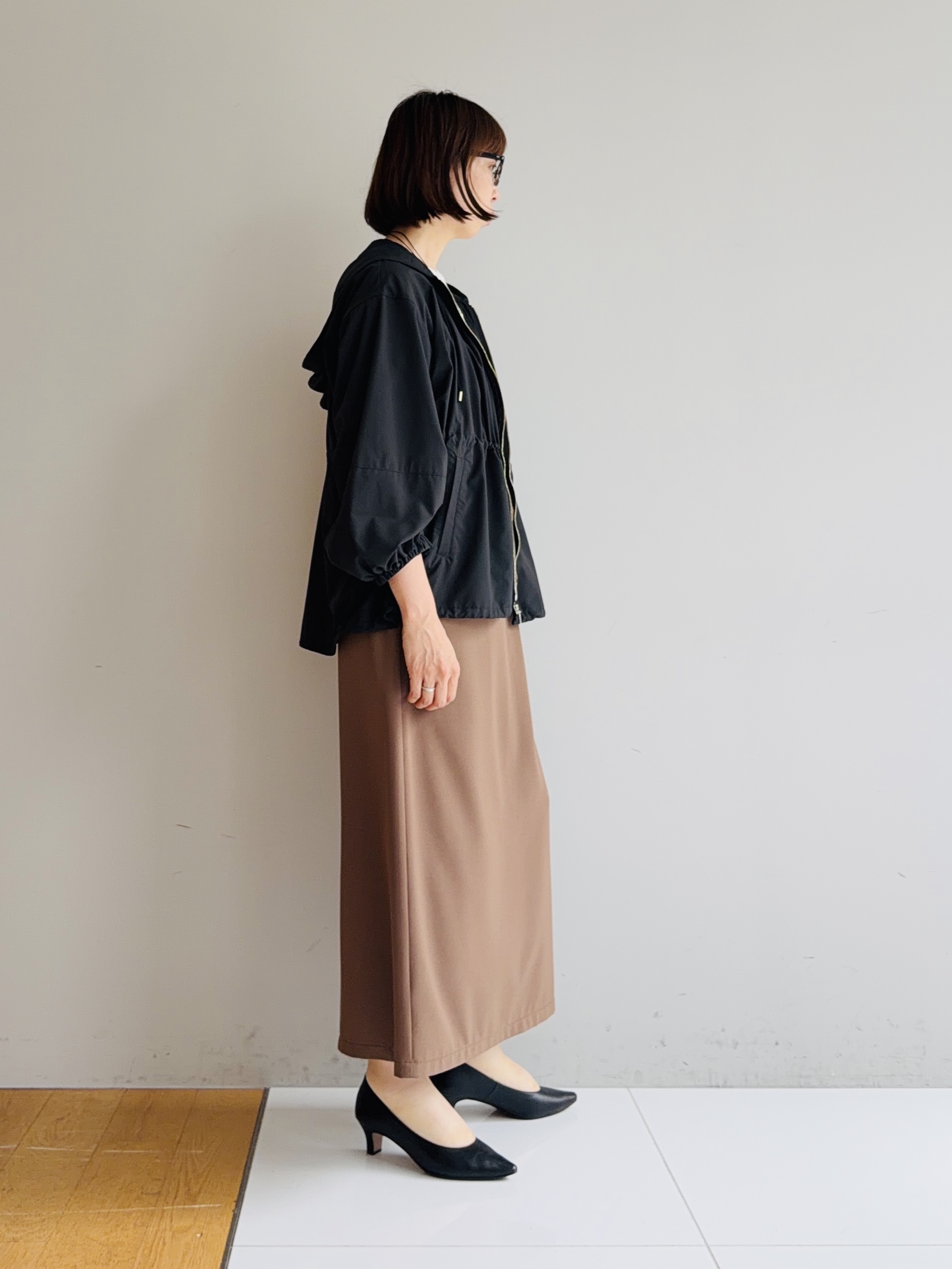 murayamaさんの「INDIVI｜【汗ジミ防止／褒められTシャツ】上品カジュアル！ドルマンTシャツ」を使ったコーディネート