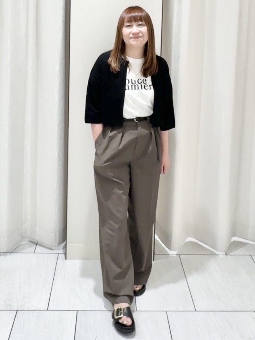 ʏᴜᴋɪᴋᴏさんの「UNTITLED｜◆【ストレッチ性/洗える】短丈ニットカーディガン」を使ったコーディネート