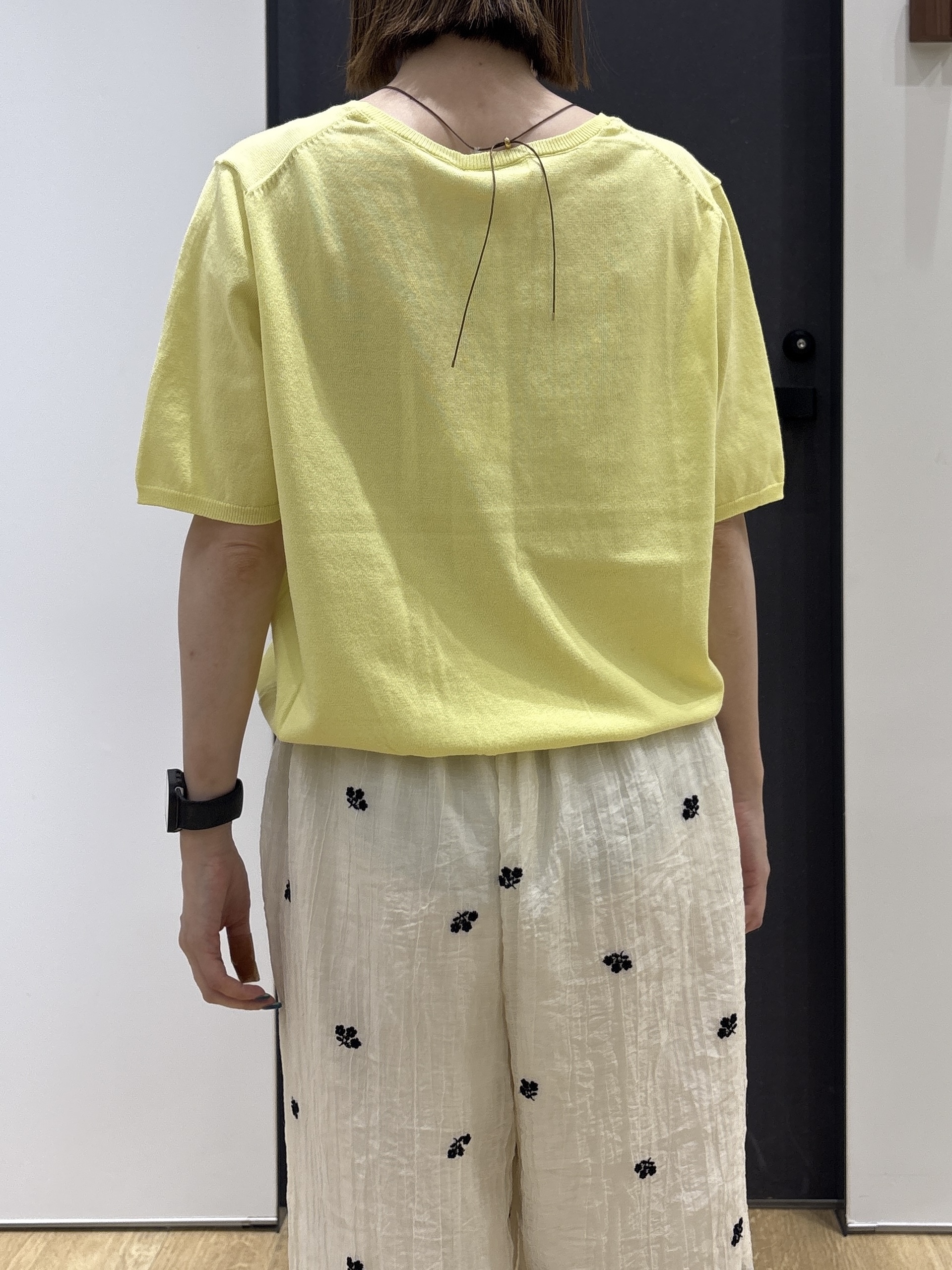 risaさんの「Dessin｜【9色展開/接触冷感/UVカット】ドライタッチサマーニットT」を使ったコーディネート