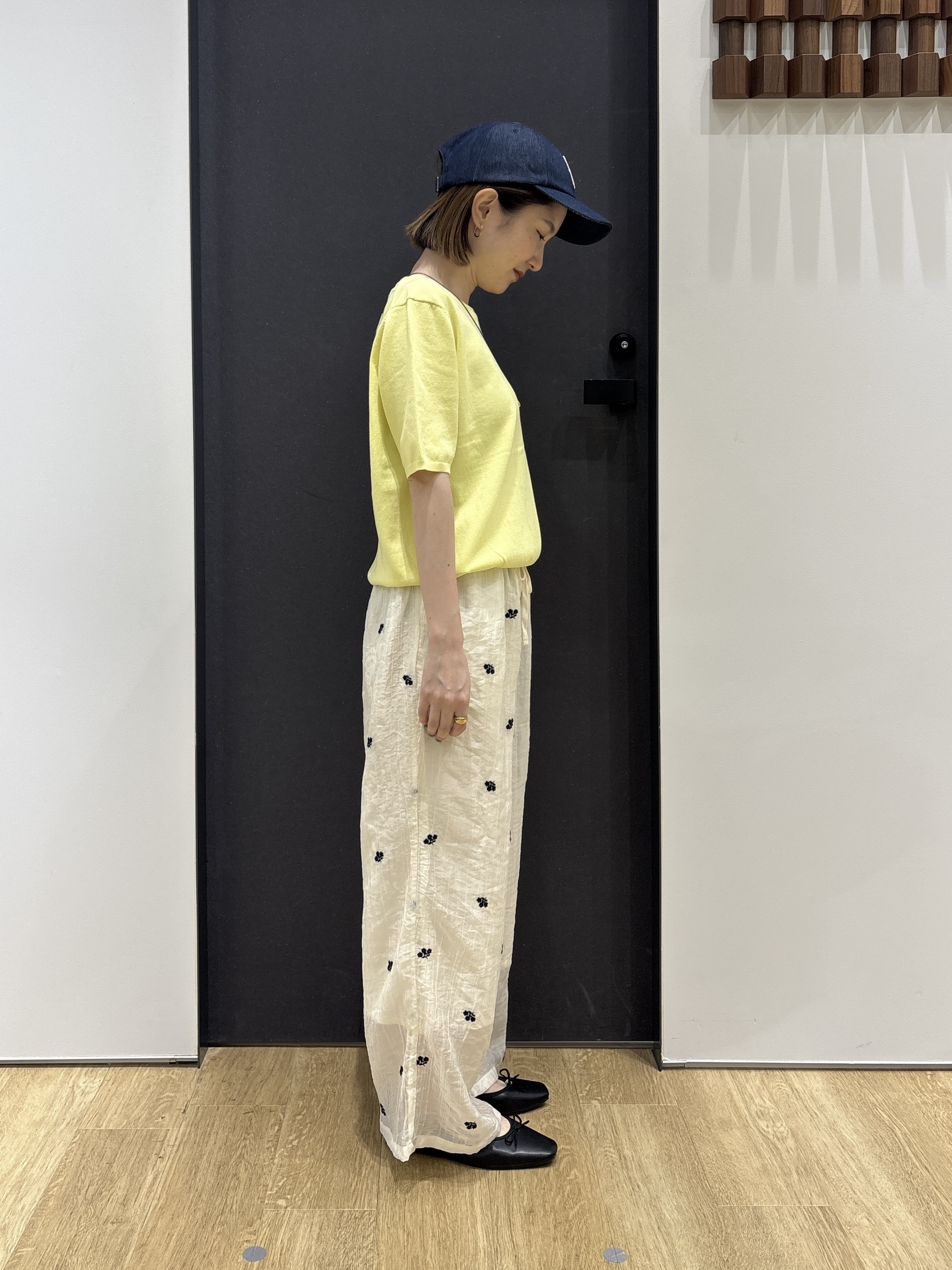 risaさんの「Dessin｜【9色展開/接触冷感/UVカット】ドライタッチサマーニットT」を使ったコーディネート