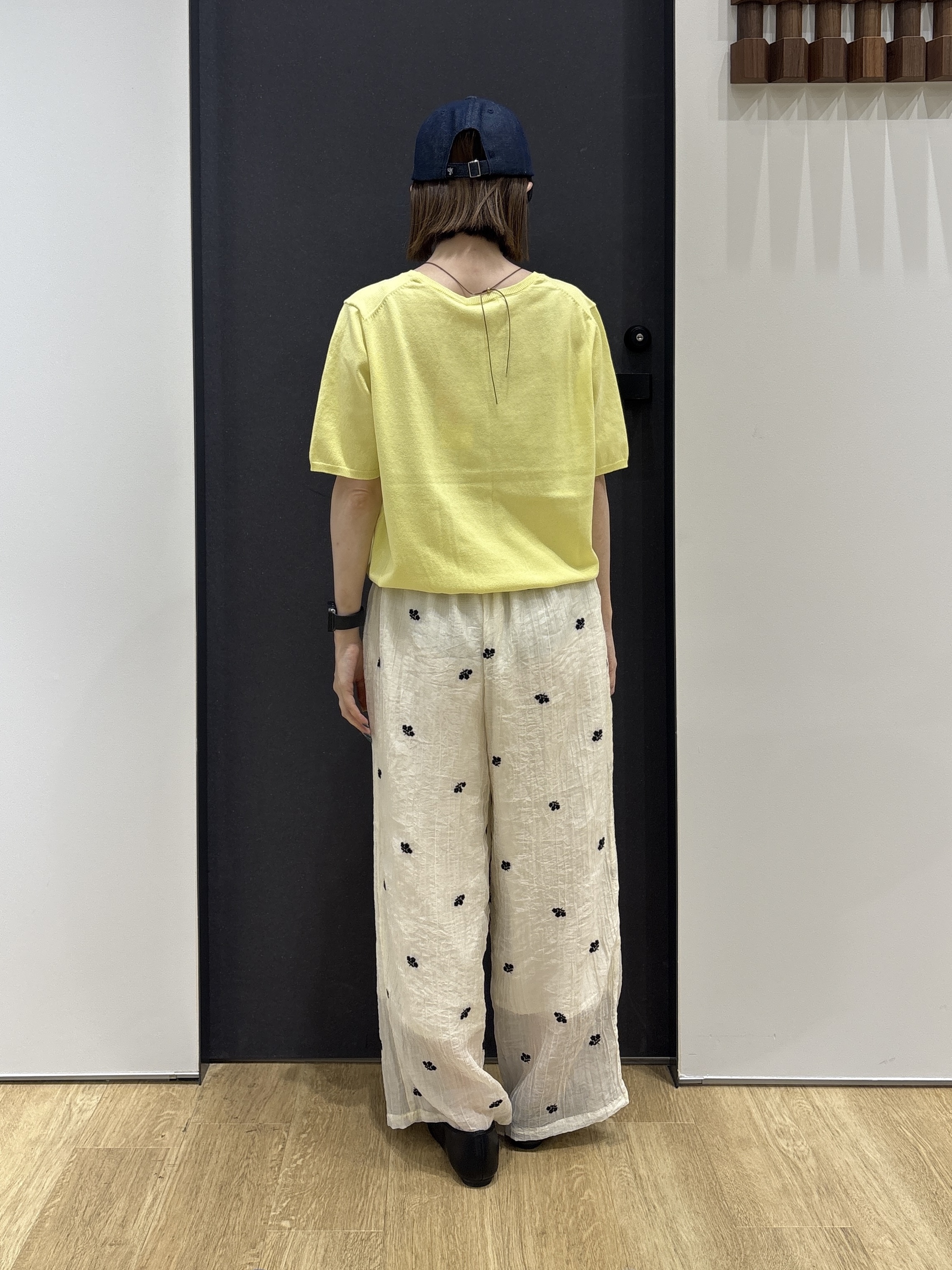 risaさんの「Dessin｜【9色展開/接触冷感/UVカット】ドライタッチサマーニットT」を使ったコーディネート