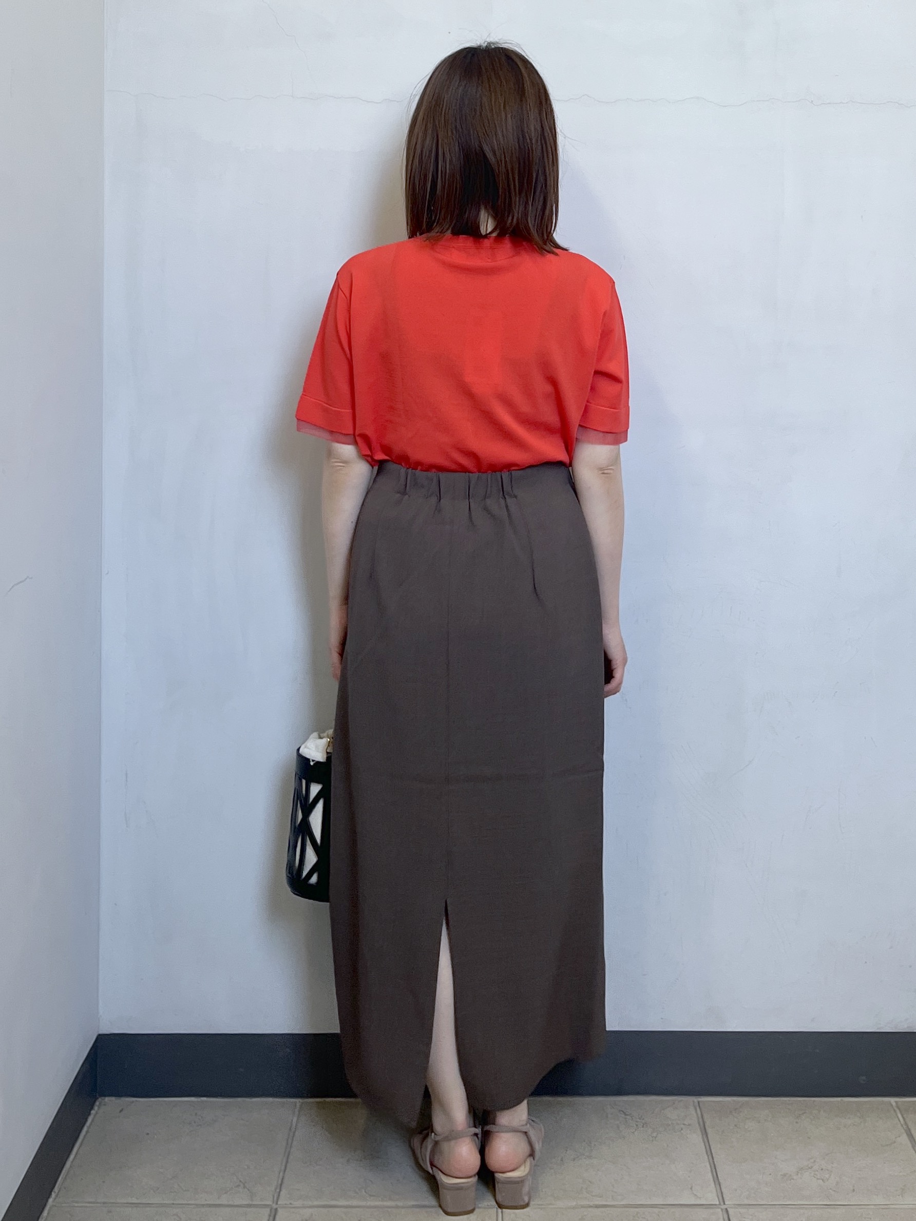 mikiさんの「OPAQUE.CLIP｜【UV／接触冷感／抗ピル】シアー＆レイヤード風さらりニット《洗濯機OK》」を使ったコーディネート