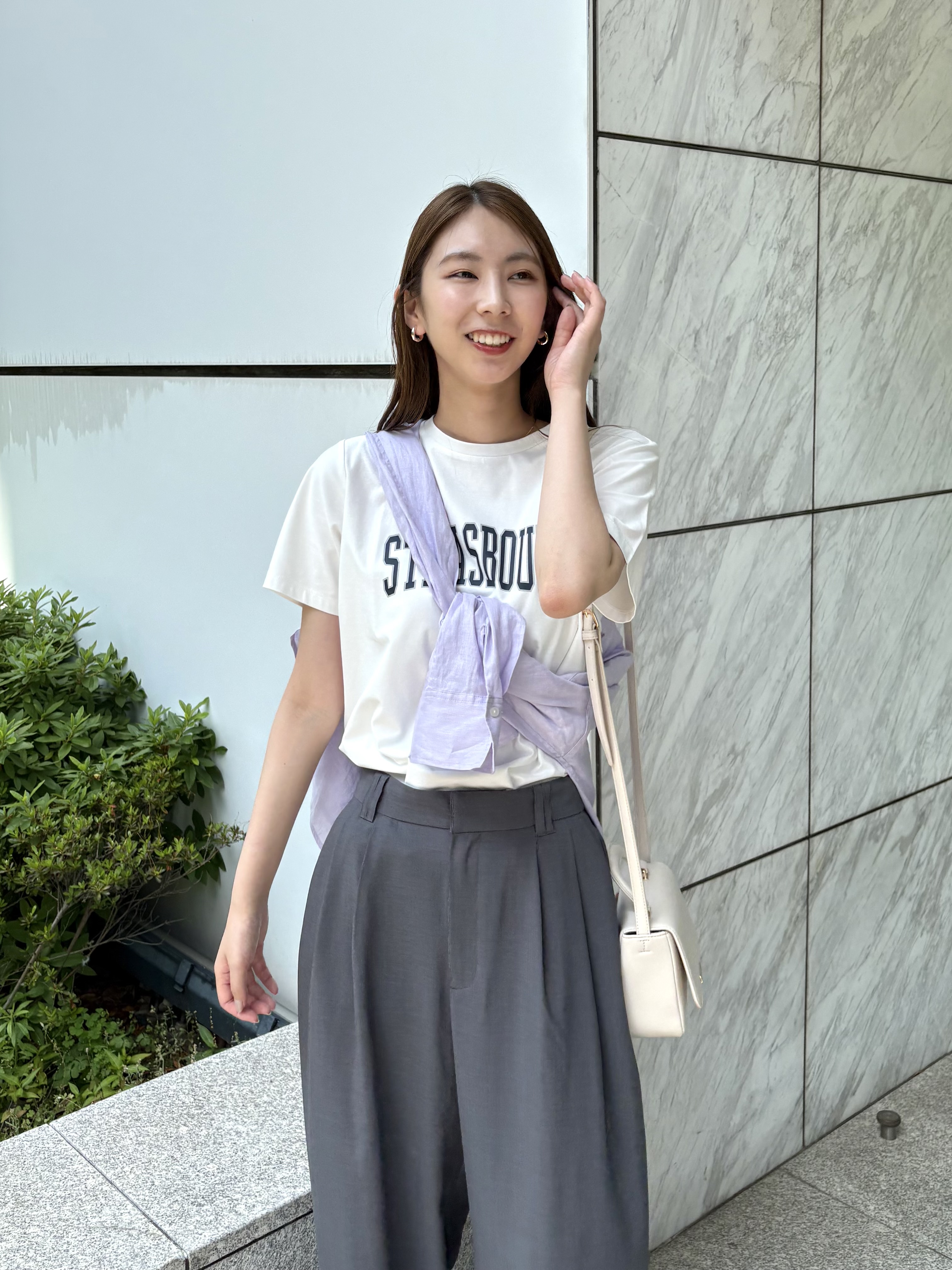 めぐさんの「OPAQUE.CLIP｜アソートロゴTシャツ【洗濯機OK】」を使ったコーディネート