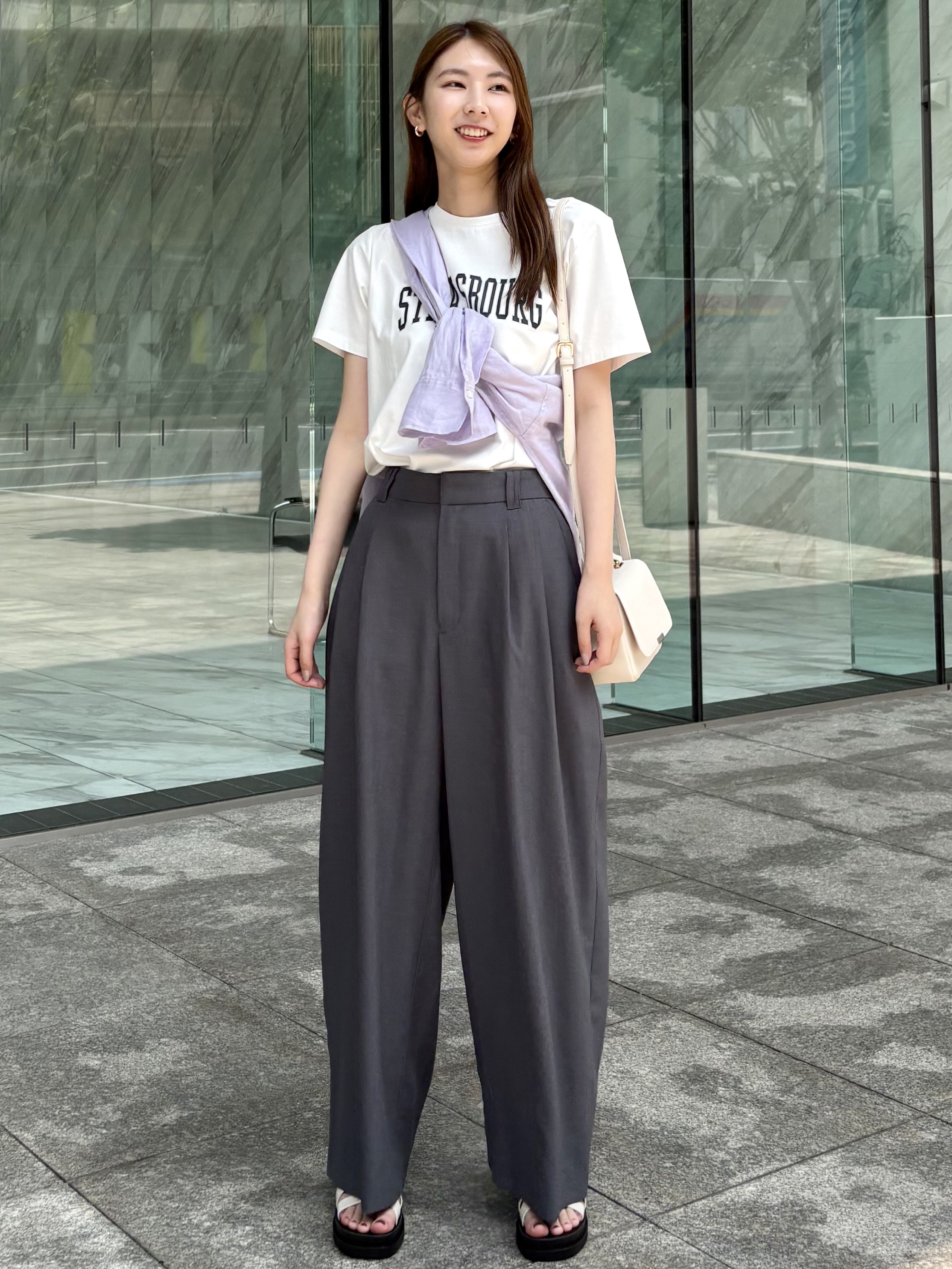 めぐさんの「OPAQUE.CLIP｜アソートロゴTシャツ【洗濯機OK】」を使ったコーディネート
