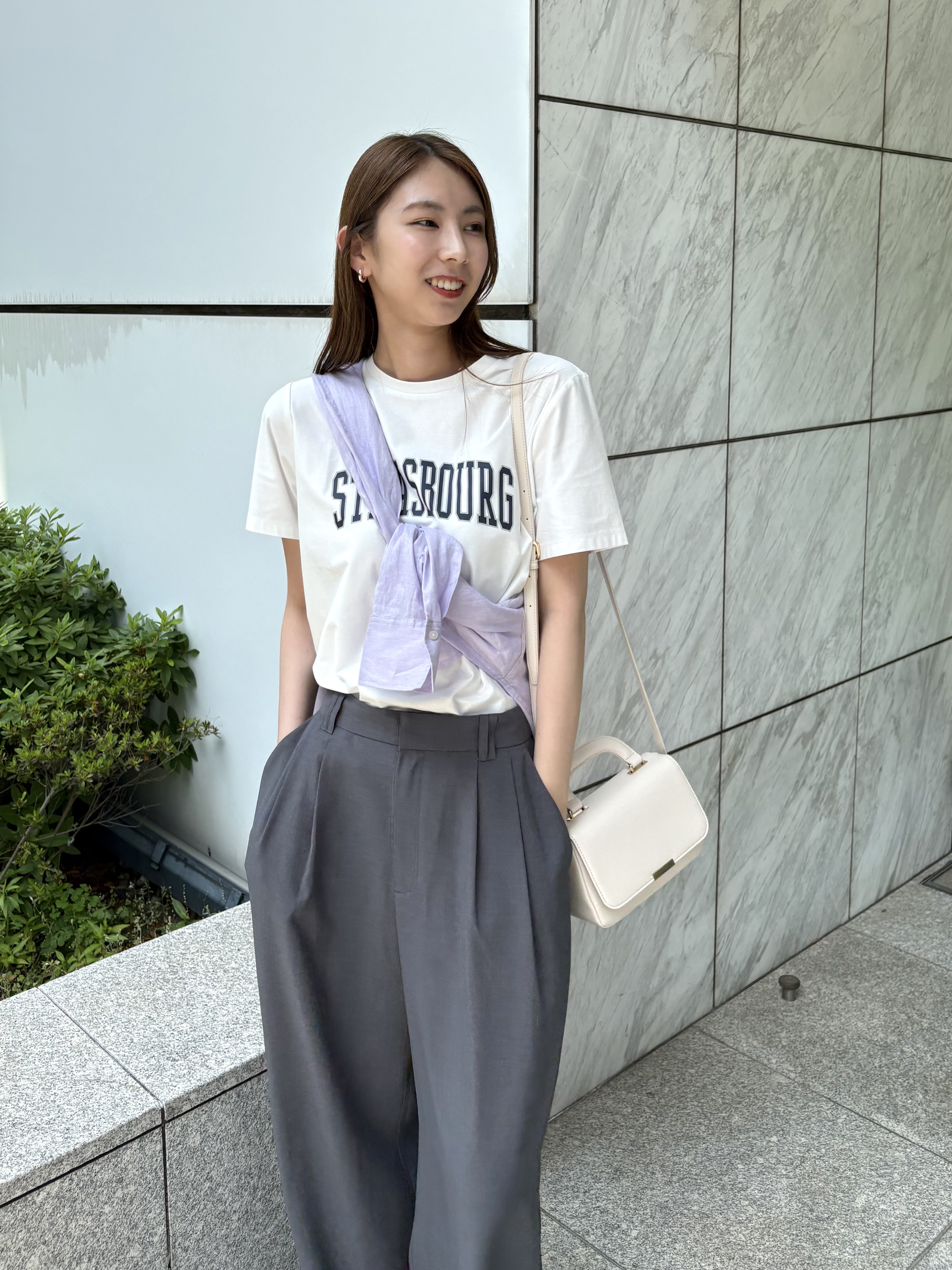 めぐさんの「OPAQUE.CLIP｜アソートロゴTシャツ【洗濯機OK】」を使ったコーディネート