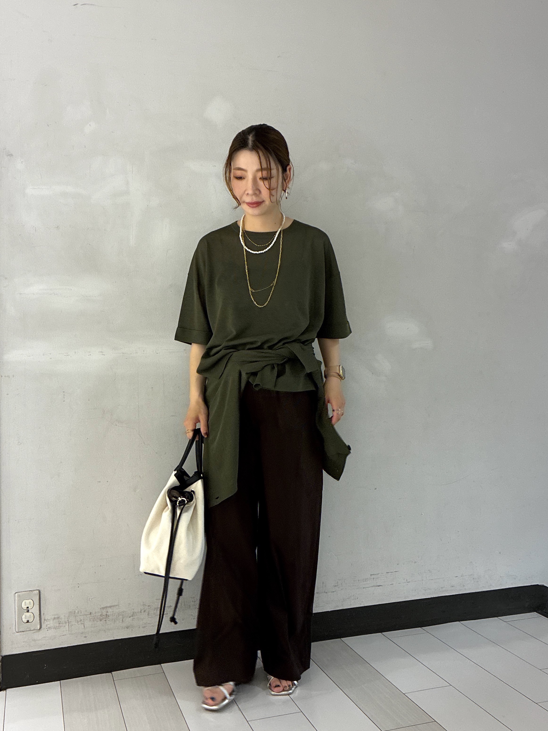Rinさんの「UNTITLED｜【アンサンブル可/Tシャツ風/ゆったり】リラックスニットトップス」を使ったコーディネート