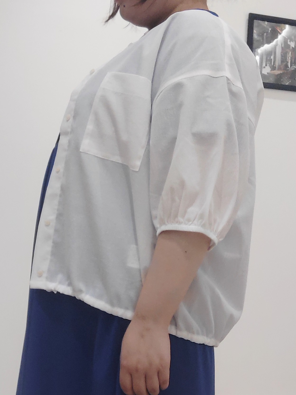 yuzuhaさんの「Dessin｜【接触冷感/UVカット】バンドカラーワンピース」を使ったコーディネート