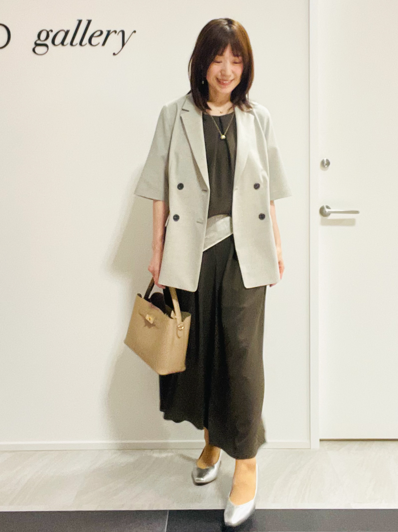 めいさんの「UNTITLED｜【セットアップ可/UVカット/前後2WAY】リラクシーフレンチスリーブブラウス」を使ったコーディネート