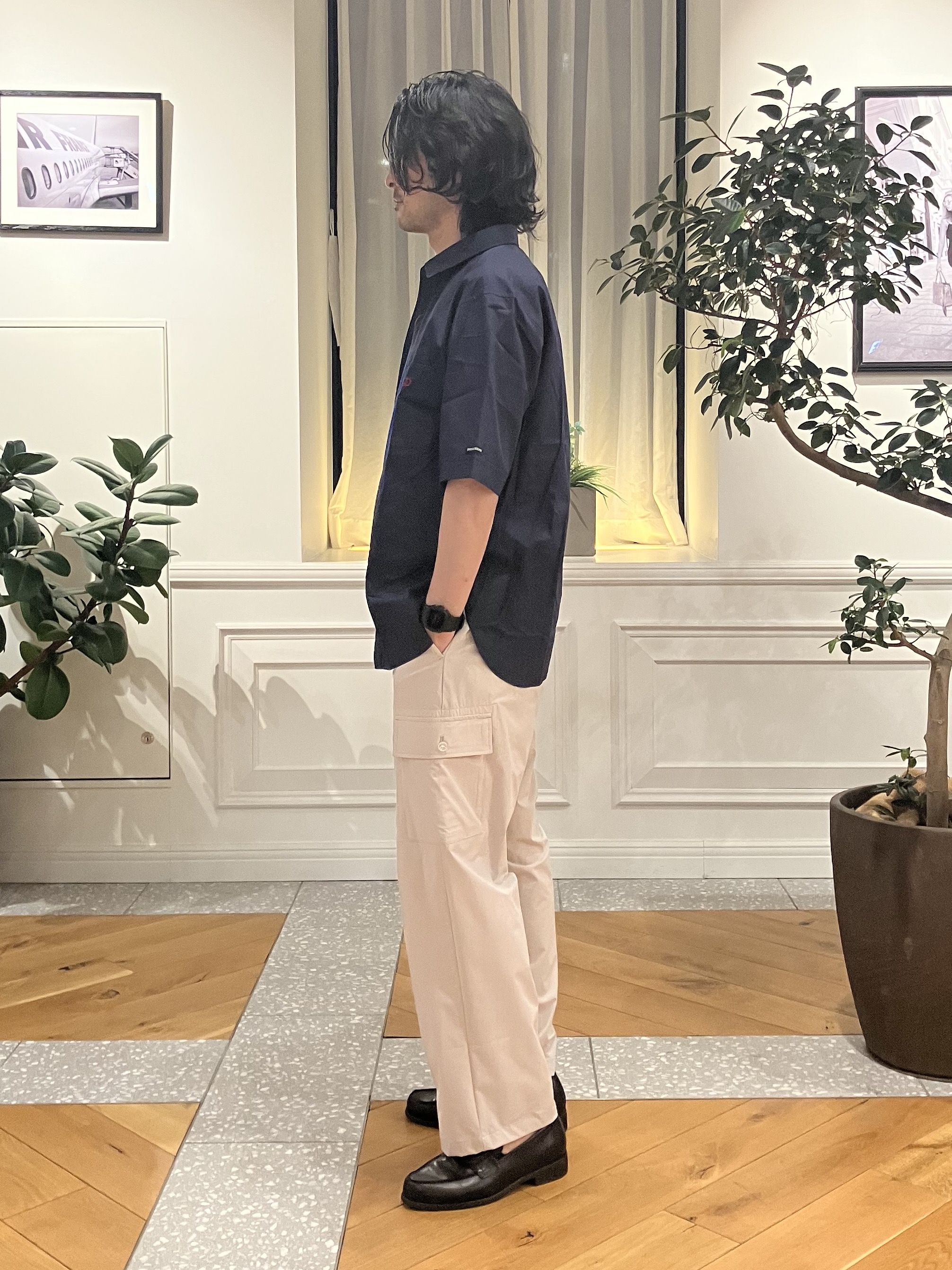 junyaさんの「DRESSTERIOR｜【Safari5月号掲載】ウォッシャブル キューバニットシャツ」を使ったコーディネート