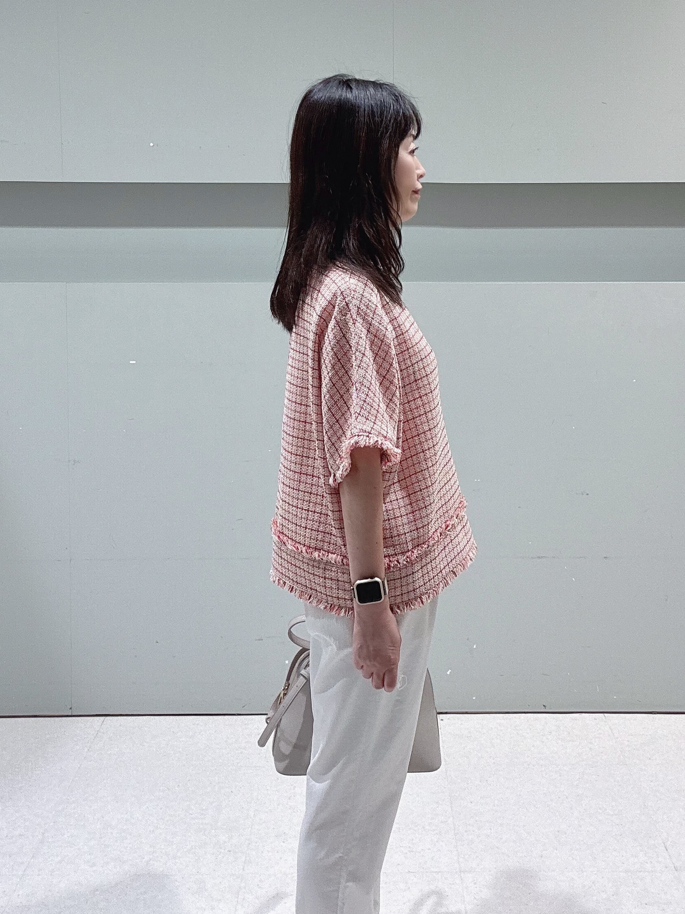 makiさんの「UNTITLED｜◆ファンシーツイードブラウス」を使ったコーディネート