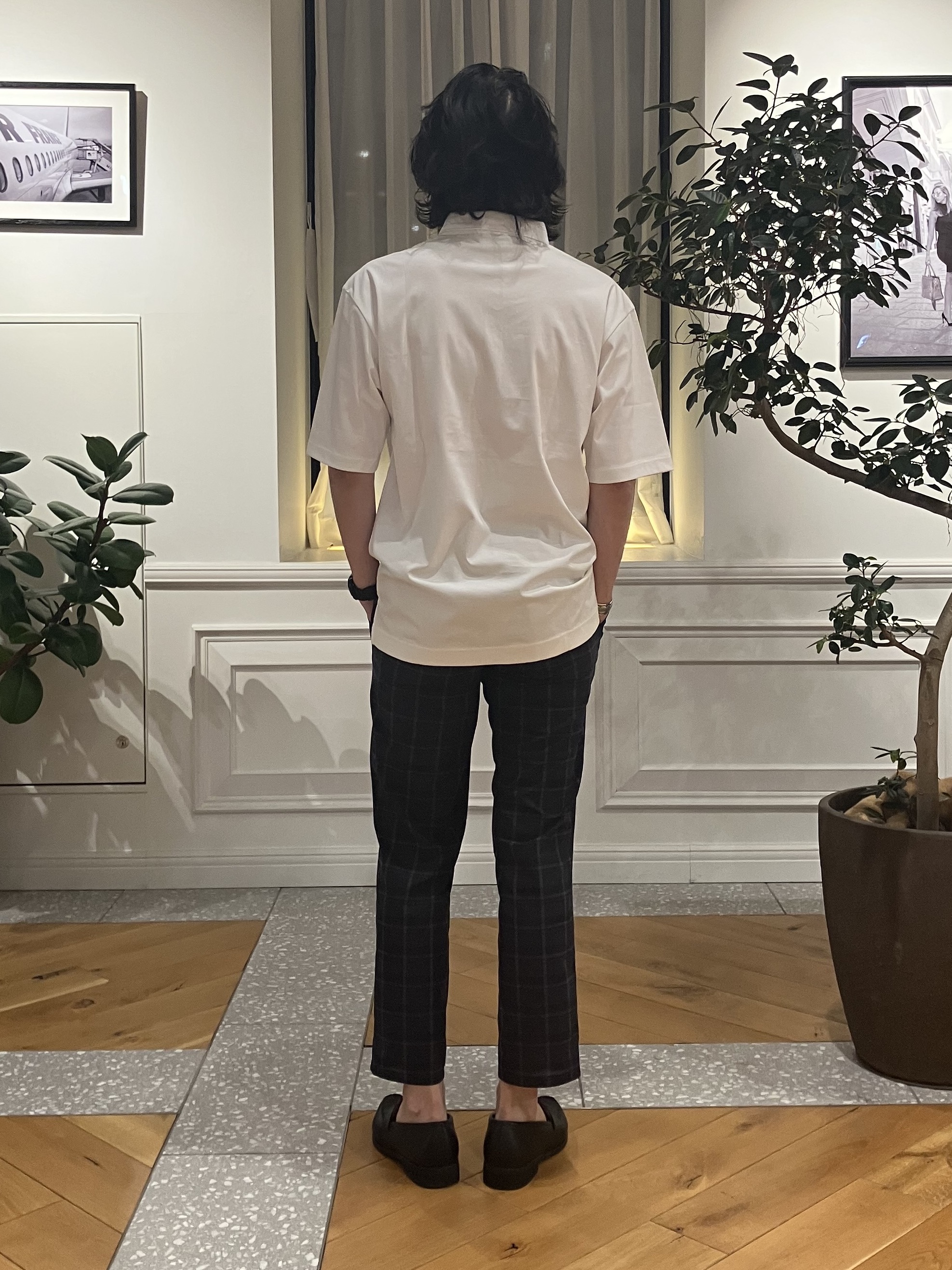 junyaさんの「DRESSTERIOR｜【接触冷感/抗菌防臭/消臭/Safari5月号掲載】ICE CLEAR COTTON オーバーフィッ」を使ったコーディネート