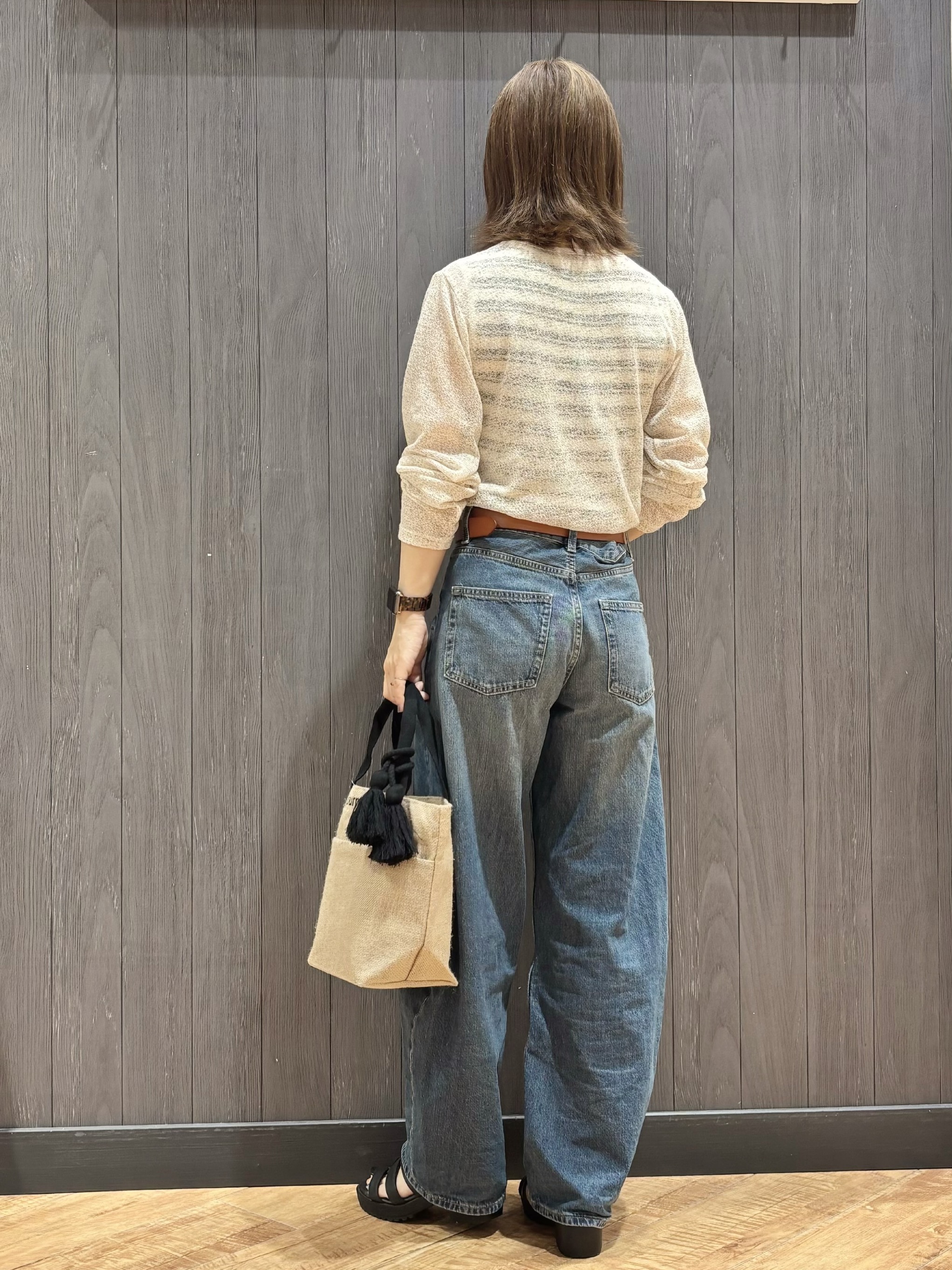 meiさんの「SHOO･LA･RUE｜メランジ調ニットソーシアーカーディガン」を使ったコーディネート