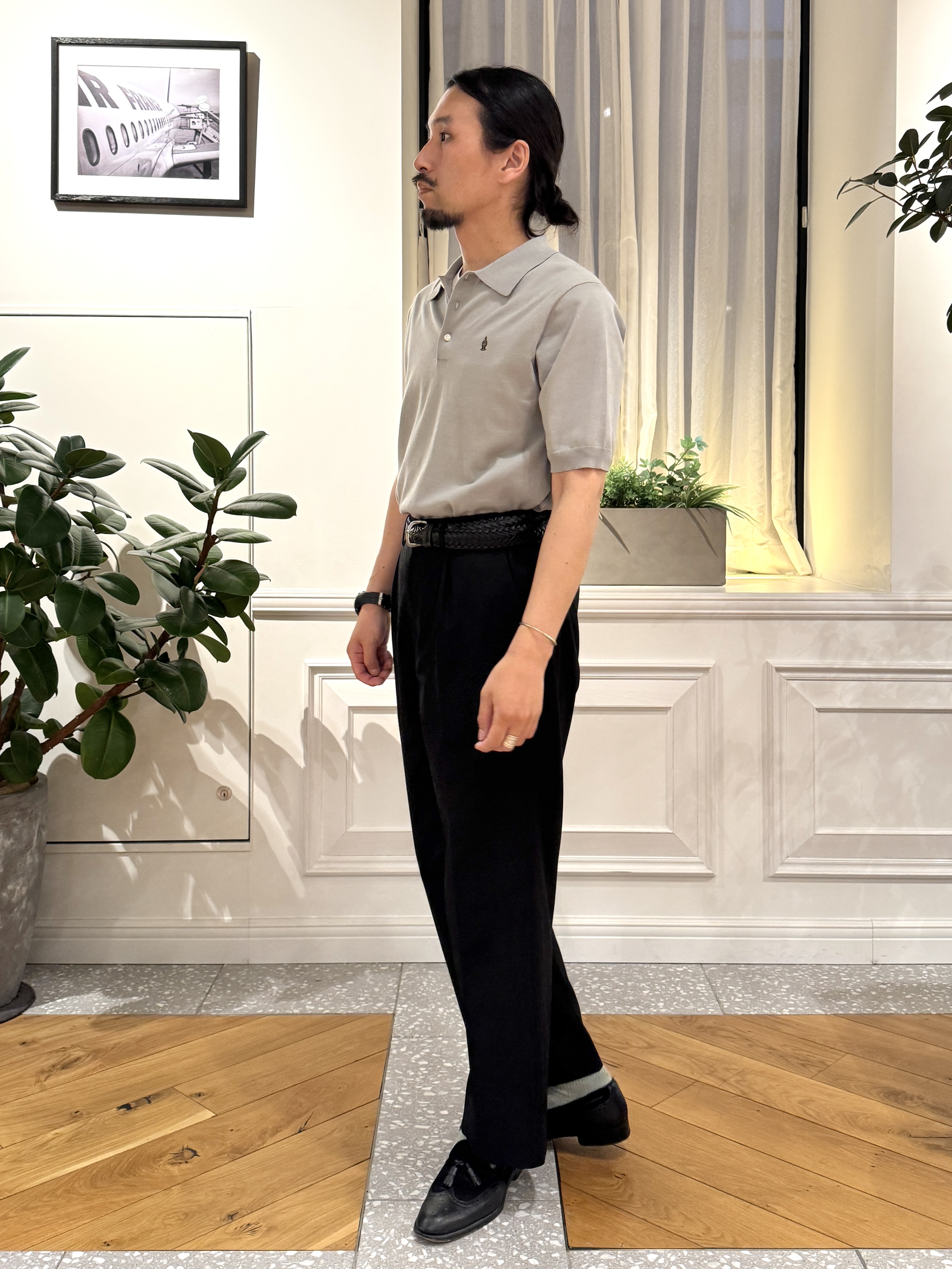 kawarataniさんの「DRESSTERIOR｜【ウォッシャブル】コットンシルク混 ニットポロシャツ」を使ったコーディネート
