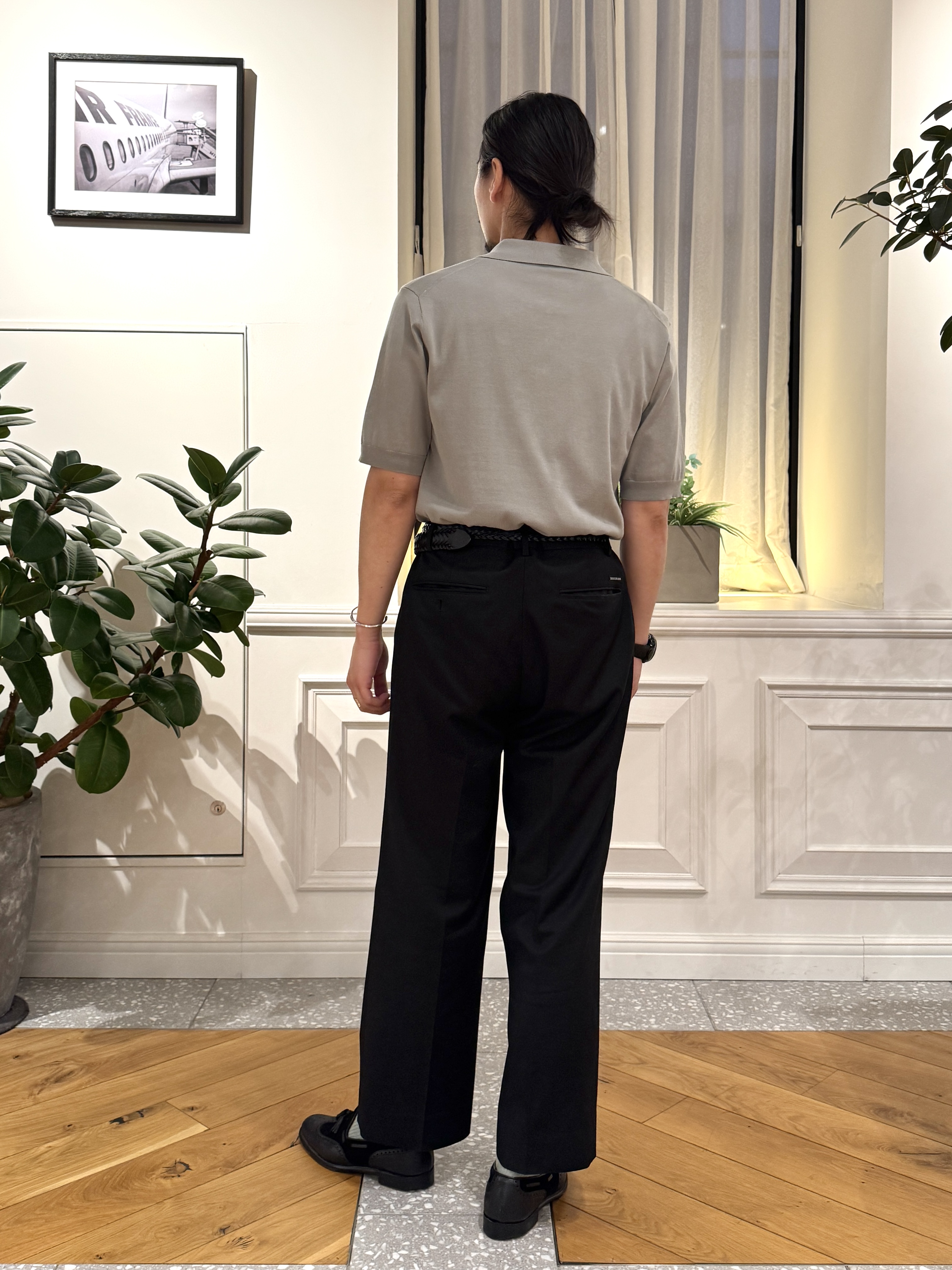 kawarataniさんの「DRESSTERIOR｜【ウォッシャブル】コットンシルク混 ニットポロシャツ」を使ったコーディネート