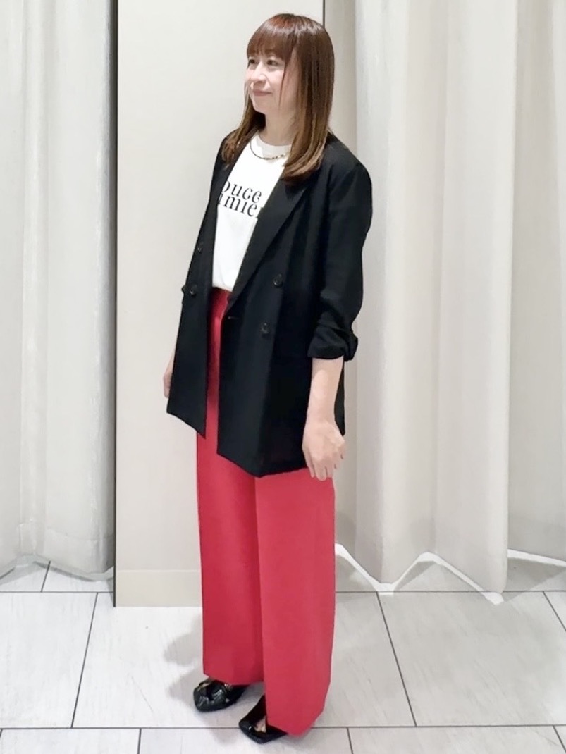 ʏᴜᴋɪᴋᴏさんの「UNTITLED｜◆【セットアップ可/接触冷感/通気性】ドライシアーダブルジャケット」を使ったコーディネート