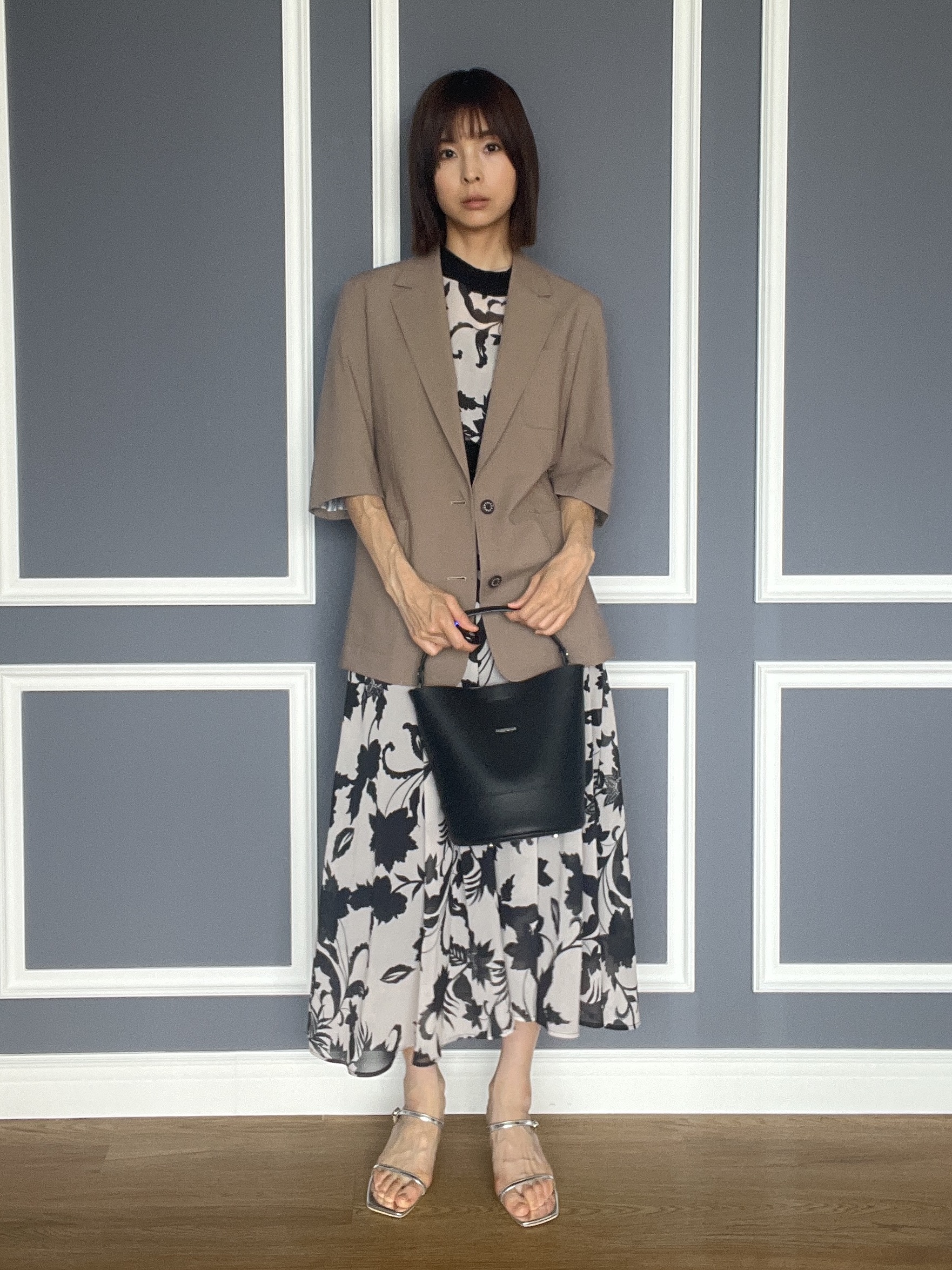 misaさんの「DRESSTERIOR｜【接触冷感/セットアップ可】 2WAYストレッチスリークオータージャケット」を使ったコーディネート