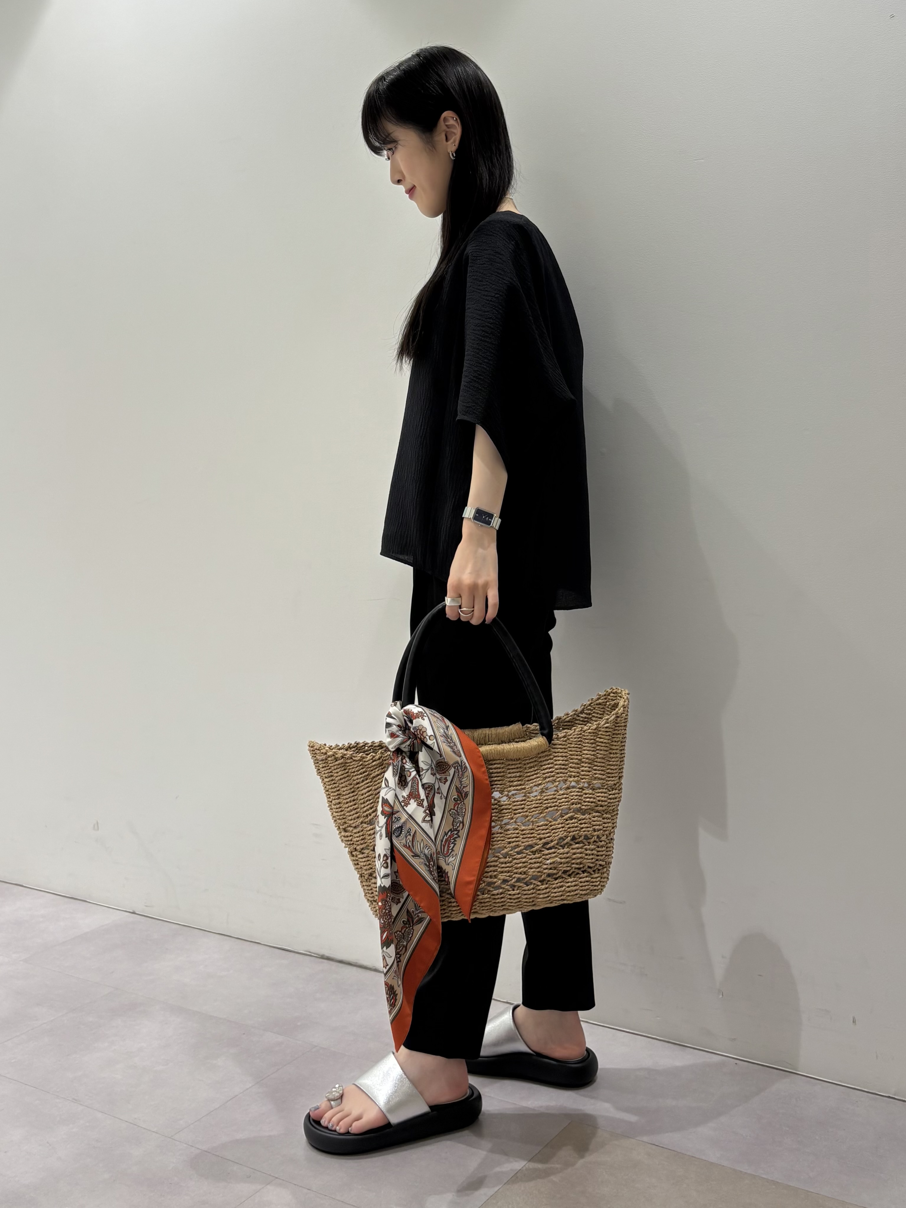KEIKOさんの「INDIVI｜【華奢見え】ジャカード ドルマントップス」を使ったコーディネート