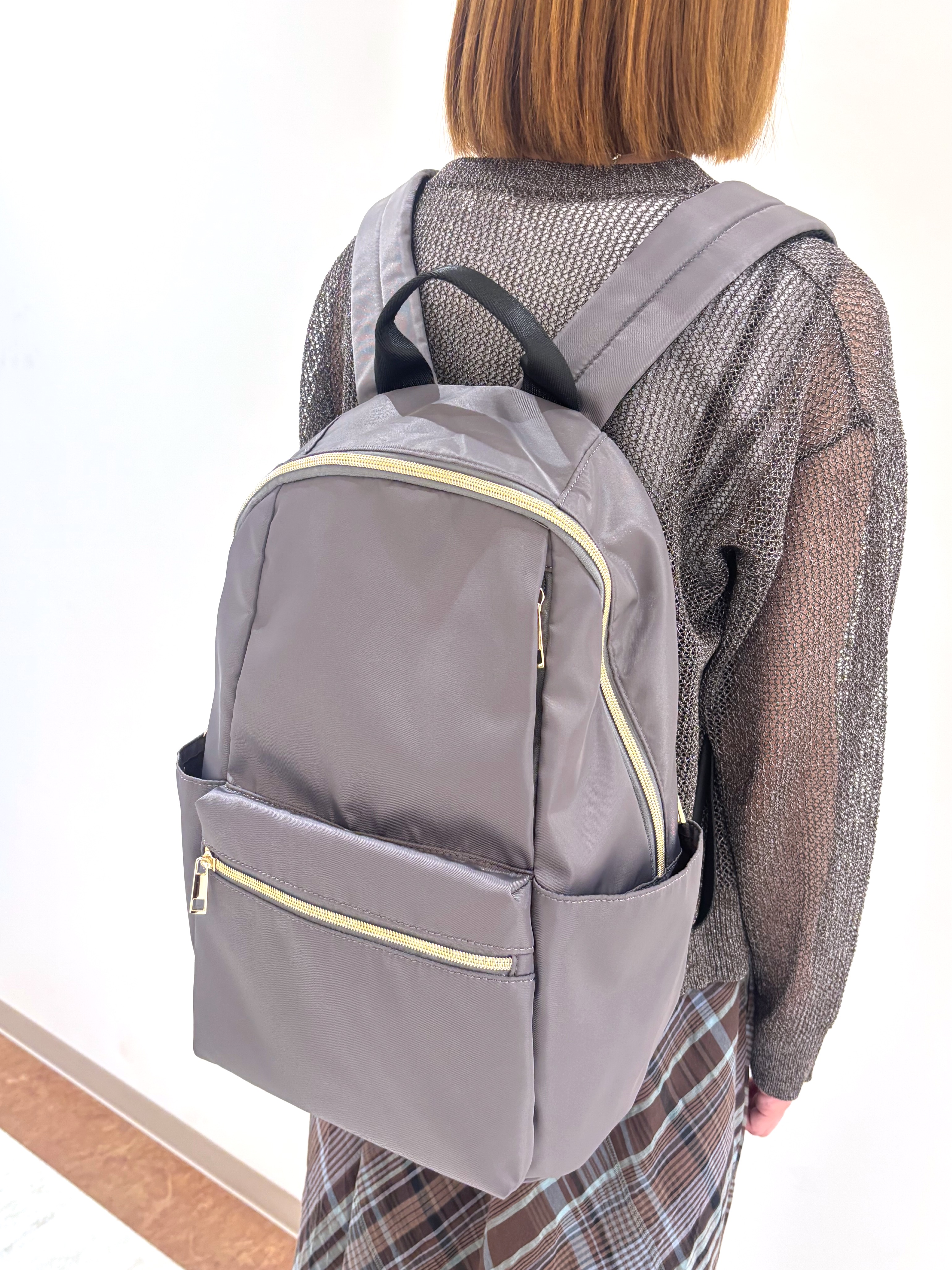 miさんの「grove｜ラメメッシュキーネックカーディガン」を使ったコーディネート