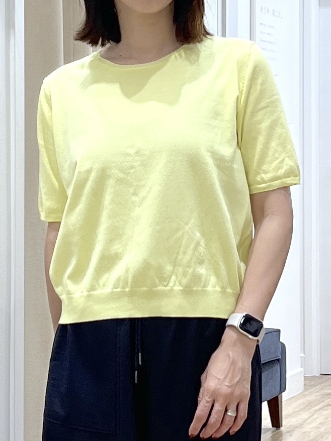 canaさんの「Dessin｜【9色展開/接触冷感/UVカット】ドライタッチサマーニットT」を使ったコーディネート