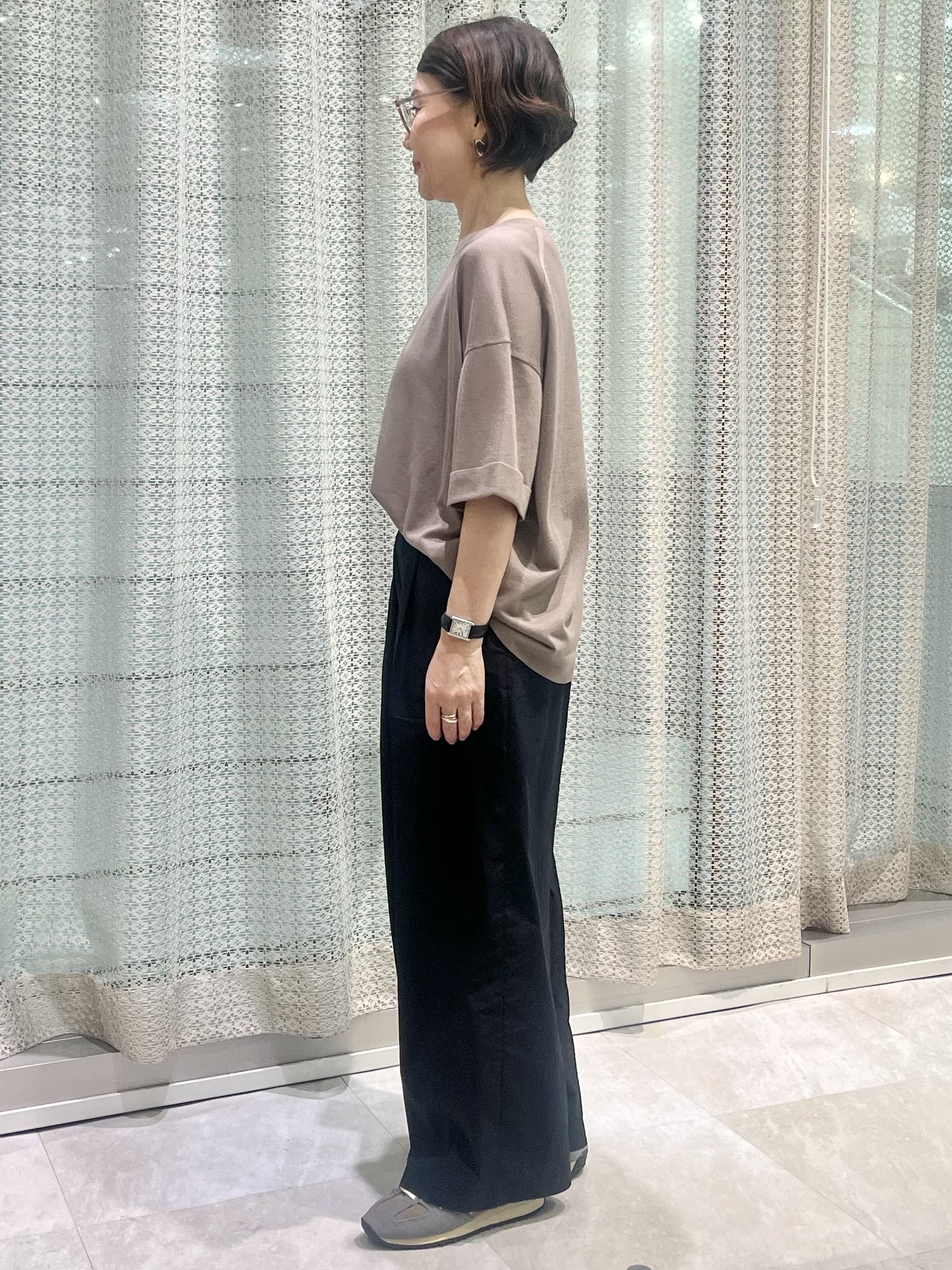 ymさんの「UNTITLED｜【アンサンブル可/Tシャツ風/ゆったり】リラックスニットトップス」を使ったコーディネート