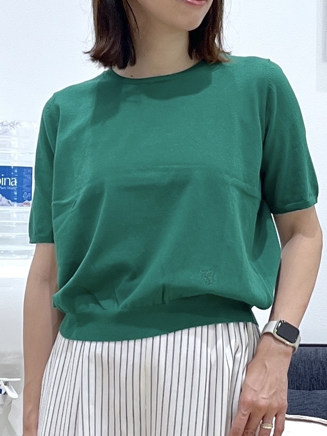 canaさんの「Dessin｜【9色展開/接触冷感/UVカット】ドライタッチサマーニットT」を使ったコーディネート