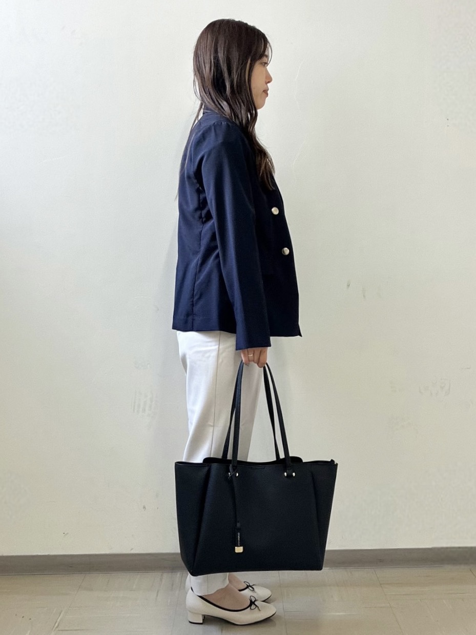 kurumiさんの「index｜《再入荷》ダブルブレストテーラードジャケット【接触冷感／吸水速乾／イージーアイロン／防シワ／洗濯機O」を使ったコーディネート