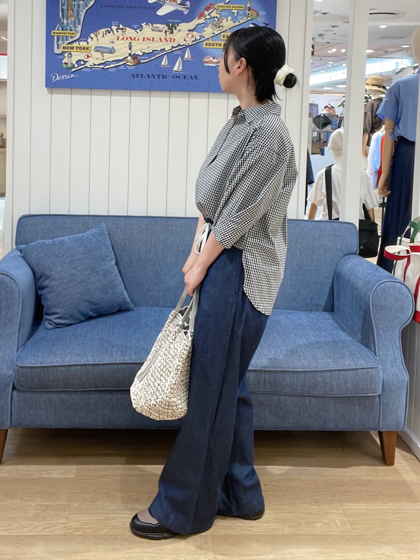 AYAさんの「Dessin｜【洗える】スキッパーシャツブラウス」を使ったコーディネート