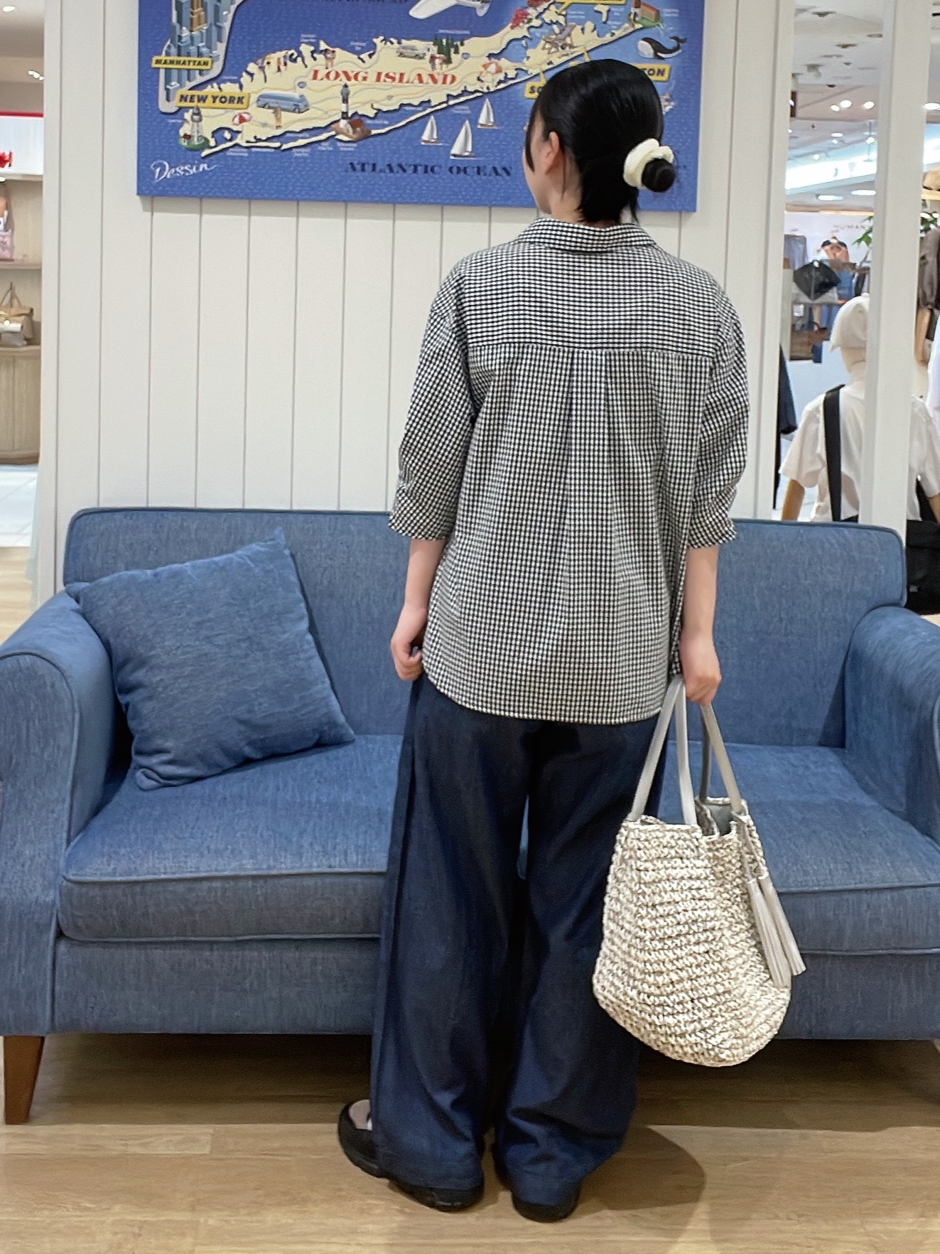 AYAさんの「Dessin｜【洗える】スキッパーシャツブラウス」を使ったコーディネート