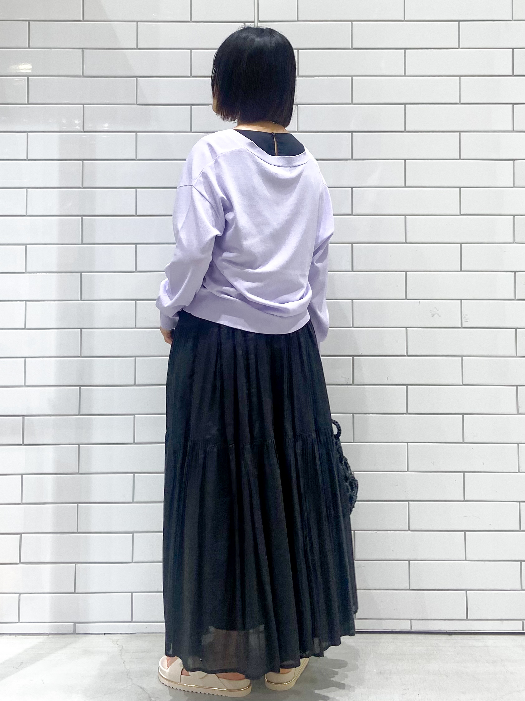 kimiさんの「OPAQUE.CLIP｜【UV／接触冷感】Vネックリラクシーニットカーディガン《洗濯機OK／抗ピル》」を使ったコーディネート