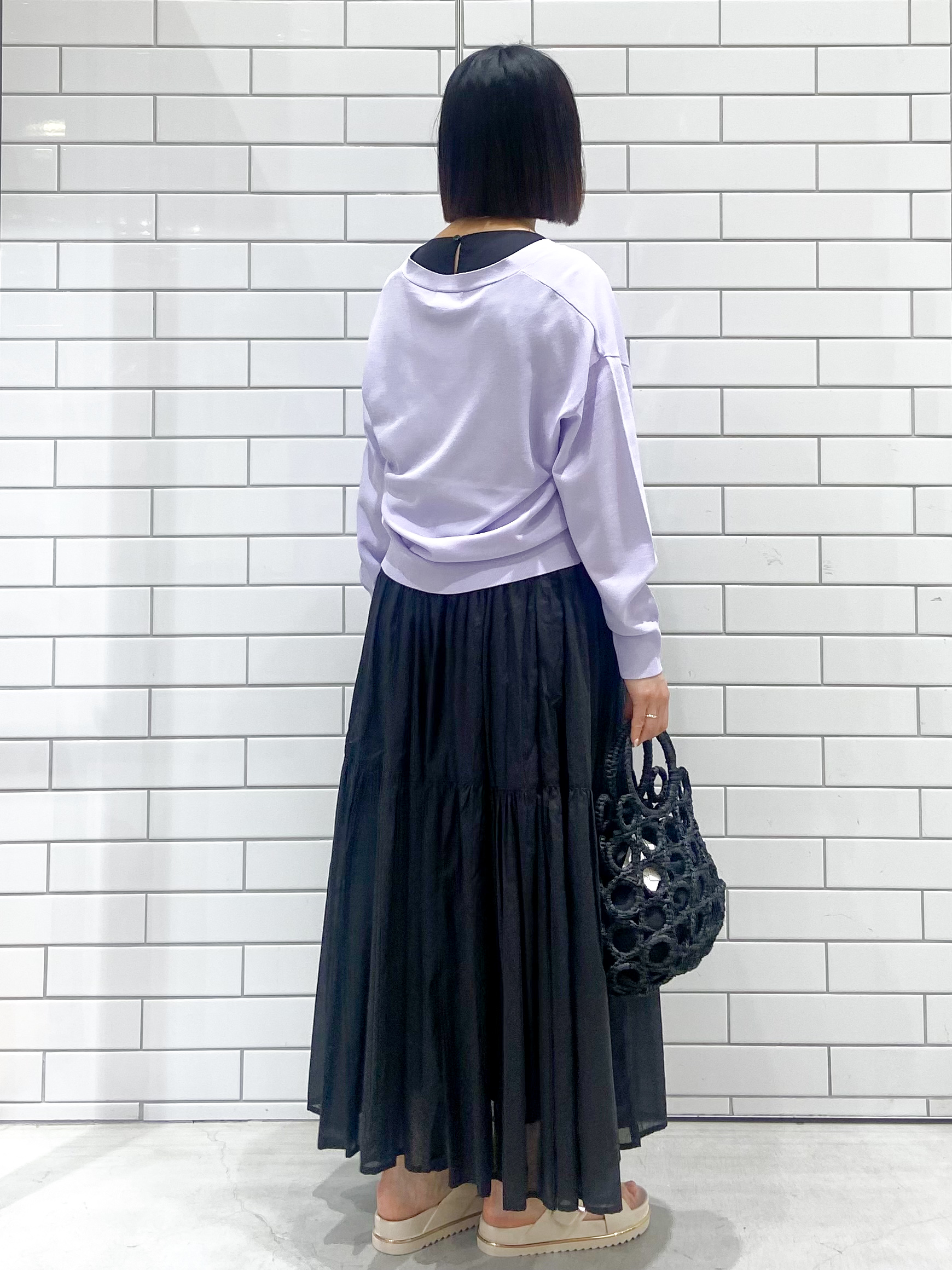 kimiさんの「OPAQUE.CLIP｜【UV／接触冷感】Vネックリラクシーニットカーディガン《洗濯機OK／抗ピル》」を使ったコーディネート