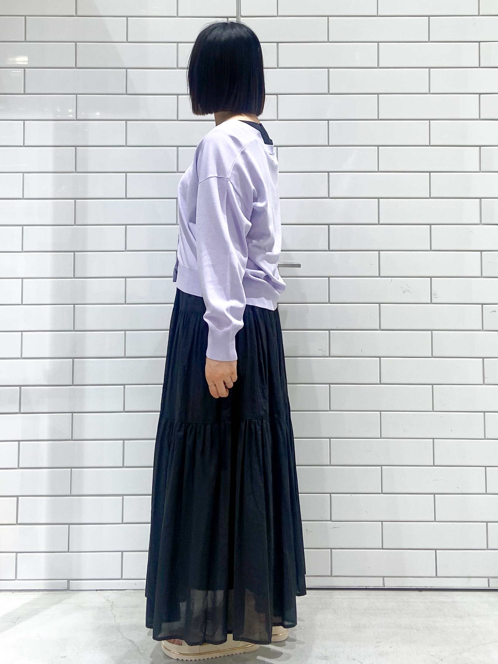kimiさんの「OPAQUE.CLIP｜【UV／接触冷感】Vネックリラクシーニットカーディガン《洗濯機OK／抗ピル》」を使ったコーディネート