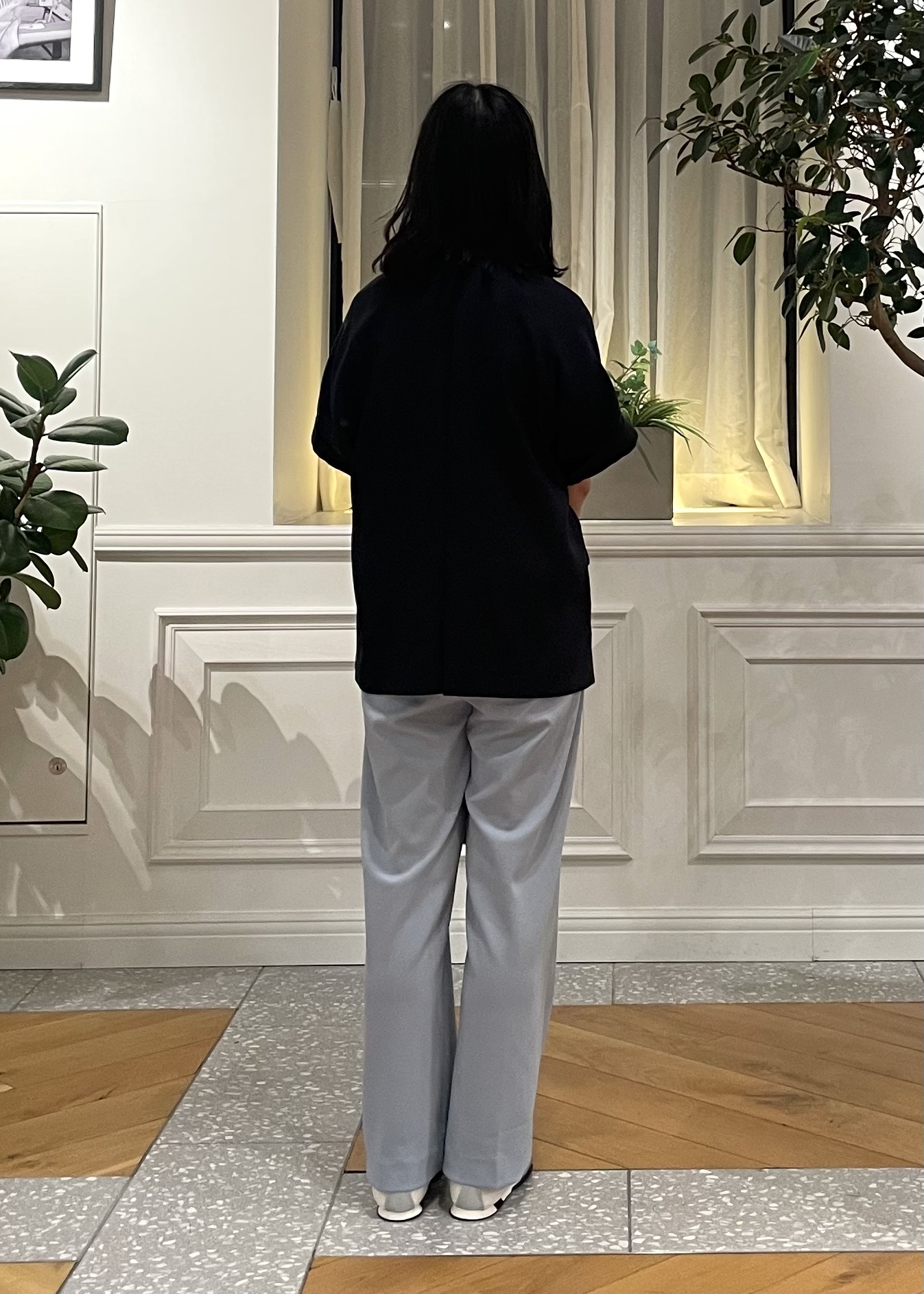 Lilyさんの「DRESSTERIOR｜◆【ウォッシャブル／セットアップ可】リネン混裏毛フレンチプルオーバー」を使ったコーディネート