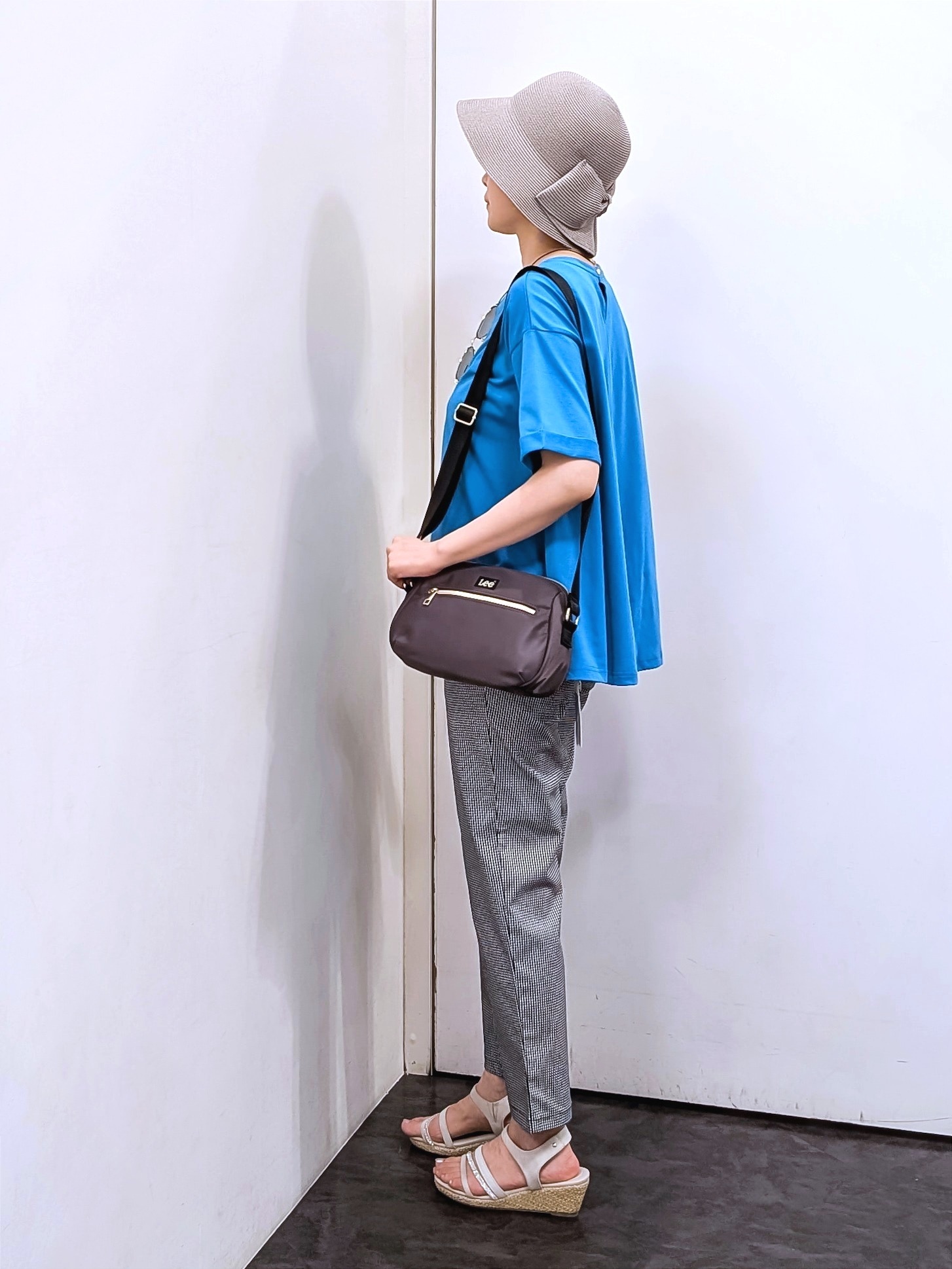 やまちゃんさんの「grove｜【遮熱／吸水速乾／UVカット】フレアシルエットTシャツ」を使ったコーディネート