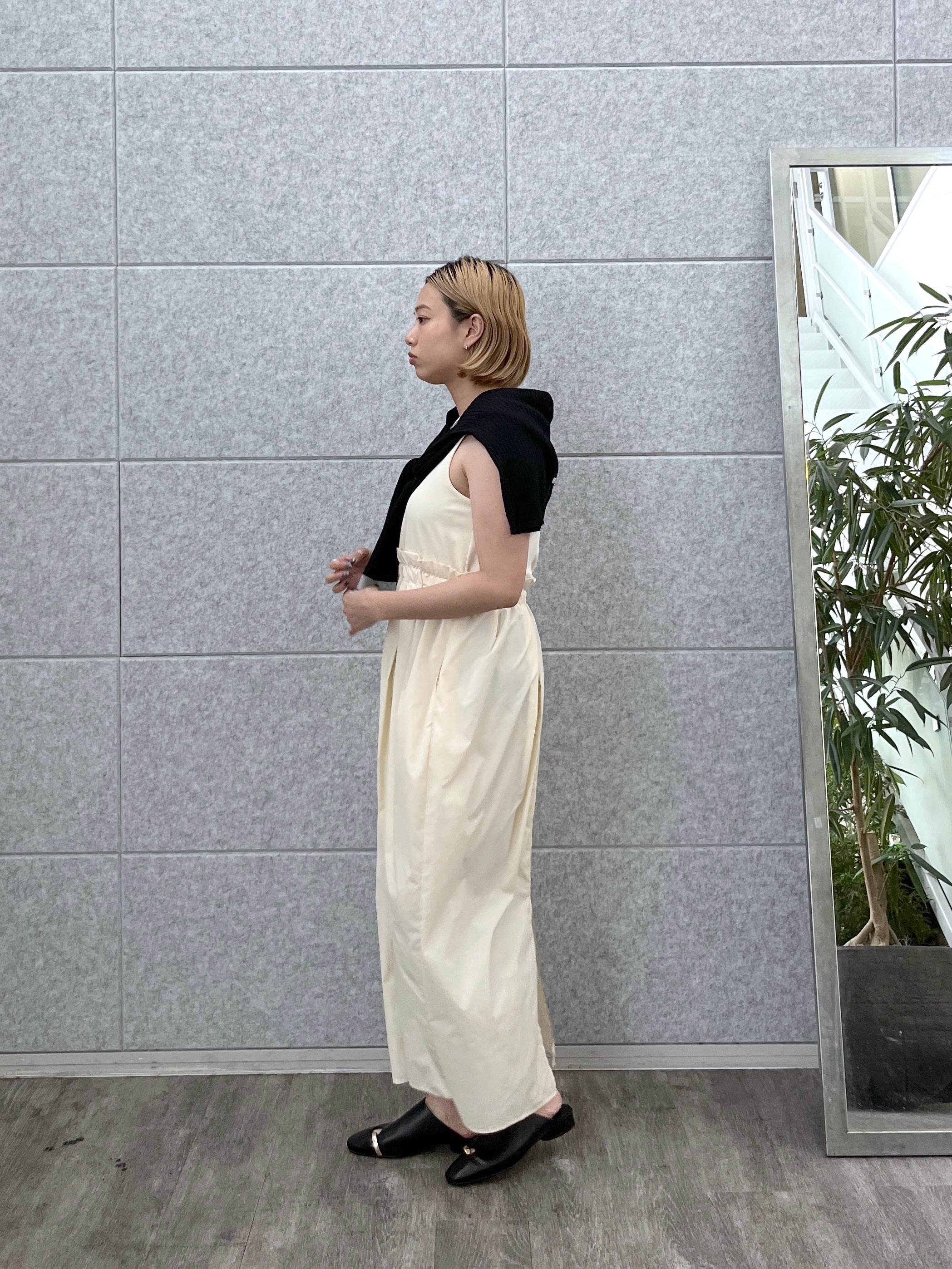 Harukaさんの「INDIVI｜コンビコクーンワンピース」を使ったコーディネート