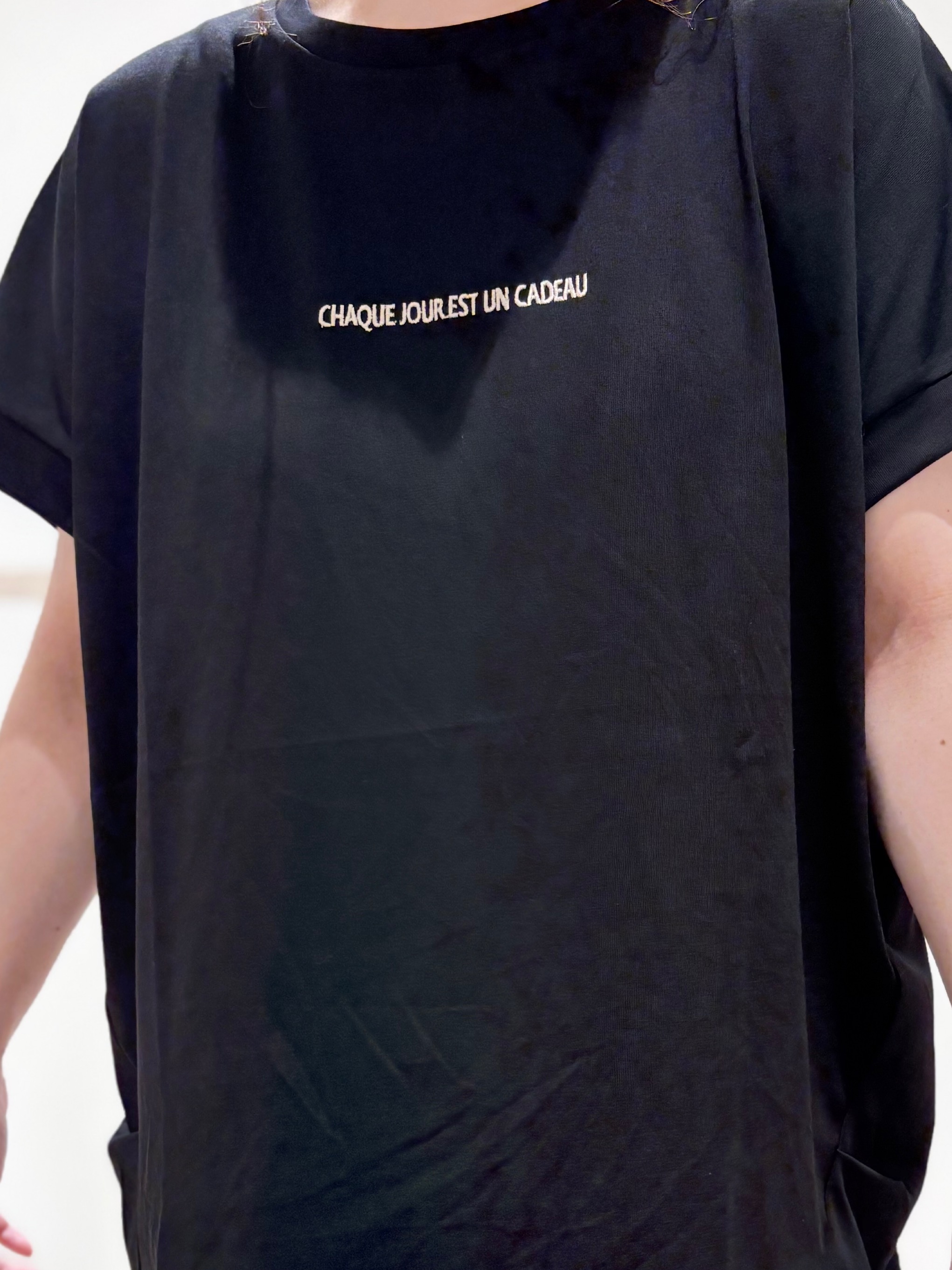 c_h_i_k_aさんの「SHOO･LA･RUE｜【セットアップ可/S-LL】ライトオンスデニム 5分袖シャツ」を使ったコーディネート