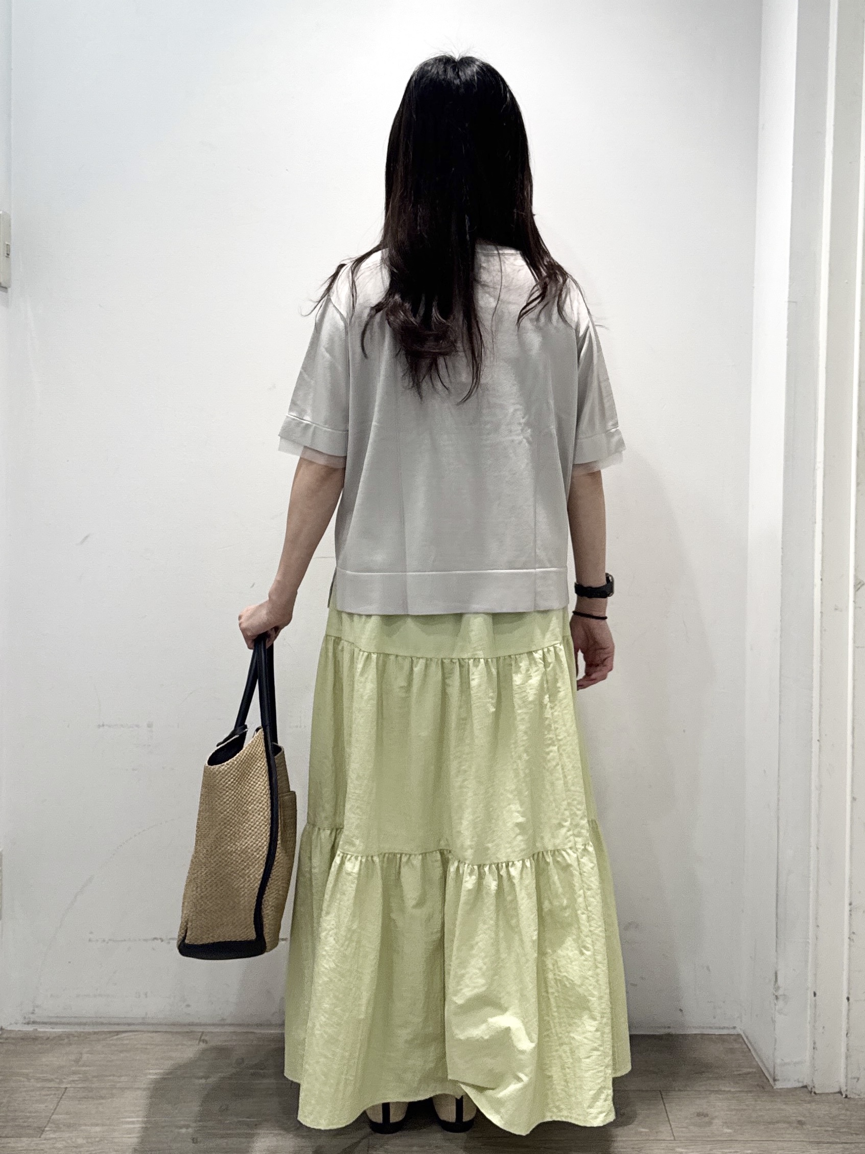yuicciさんの「OPAQUE.CLIP｜【UV／接触冷感／抗ピル】シアー＆レイヤード風さらりニット《洗濯機OK》」を使ったコーディネート